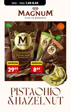 Pogląd oferty "Lody w kubeczku pistacjowe Magnum, 440 ml, Pistachio ice cream in a cup, 440 ml" - ważna od 01.04.2026 | Strona: 57