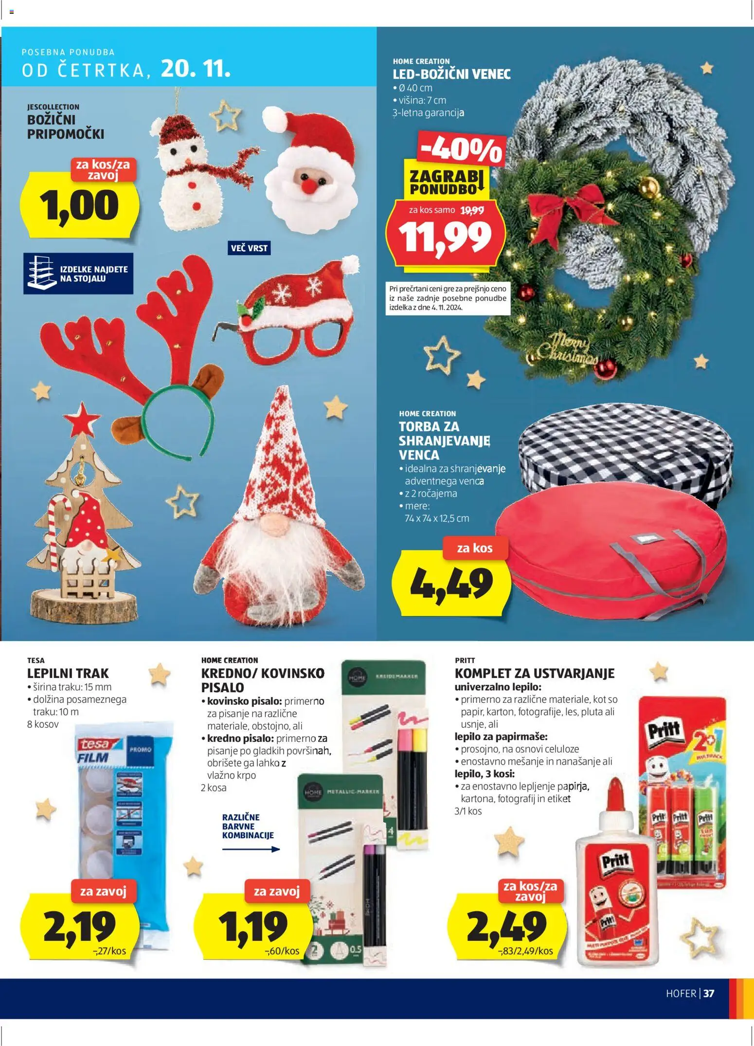 Hofer SI katalog | vrijedi od 13.11.2025 | Stranica: 37 | Proizvodi: Torba