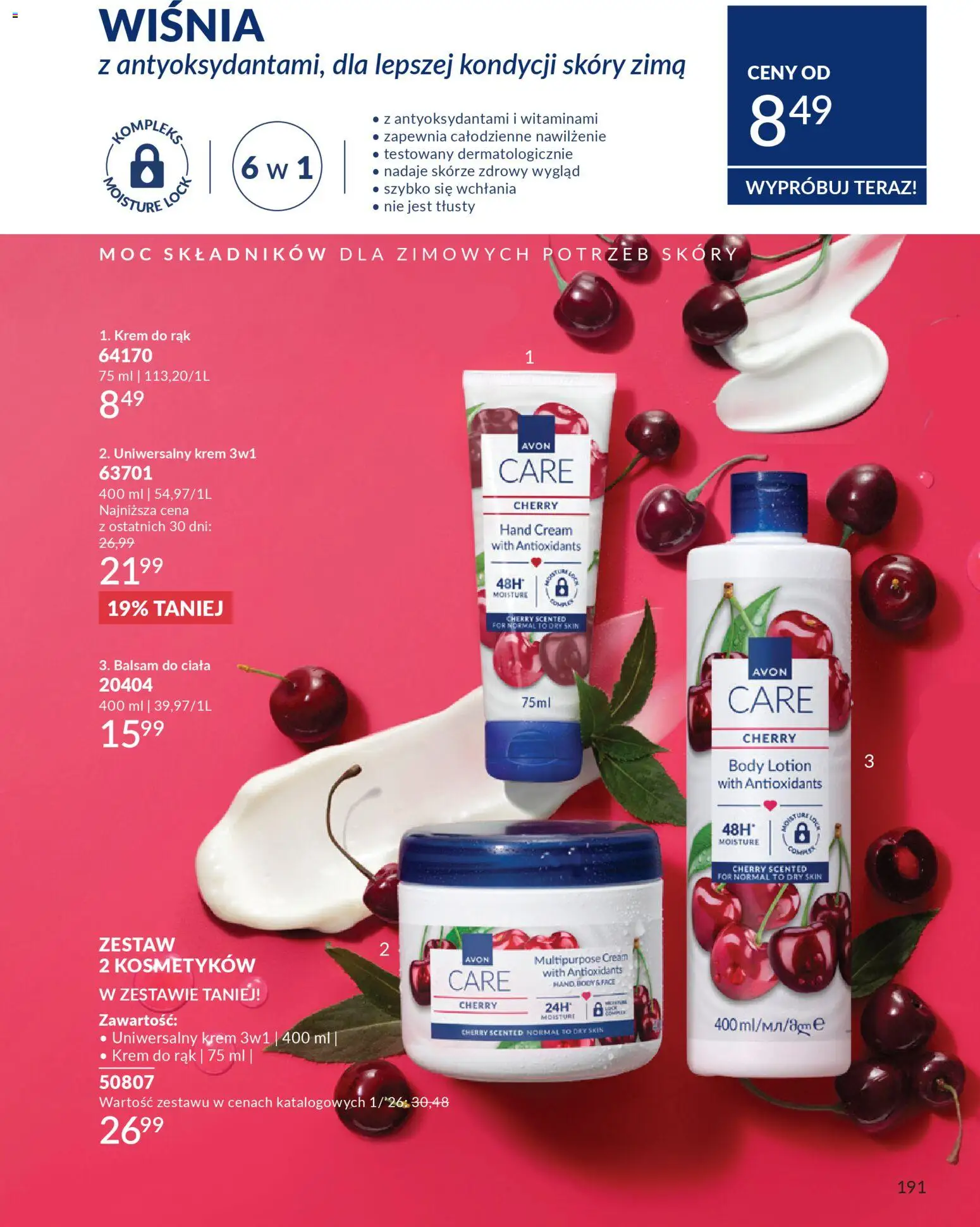 Avon Katalog 1 2026 od 01.01.2026 | Strona: 190 | Produkty: Body, Krem do rąk, Krem, Lotion