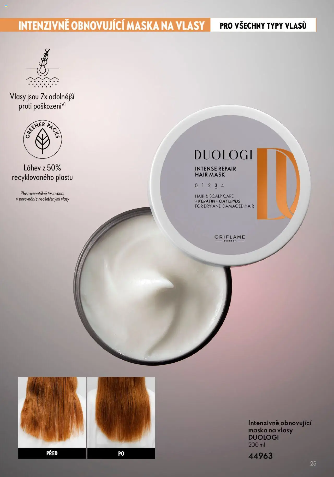 Oriflame katalog Duologi od 02.05.2023 | Strana: 23 | Produkty: Láhev, Maska na vlasy, Maska