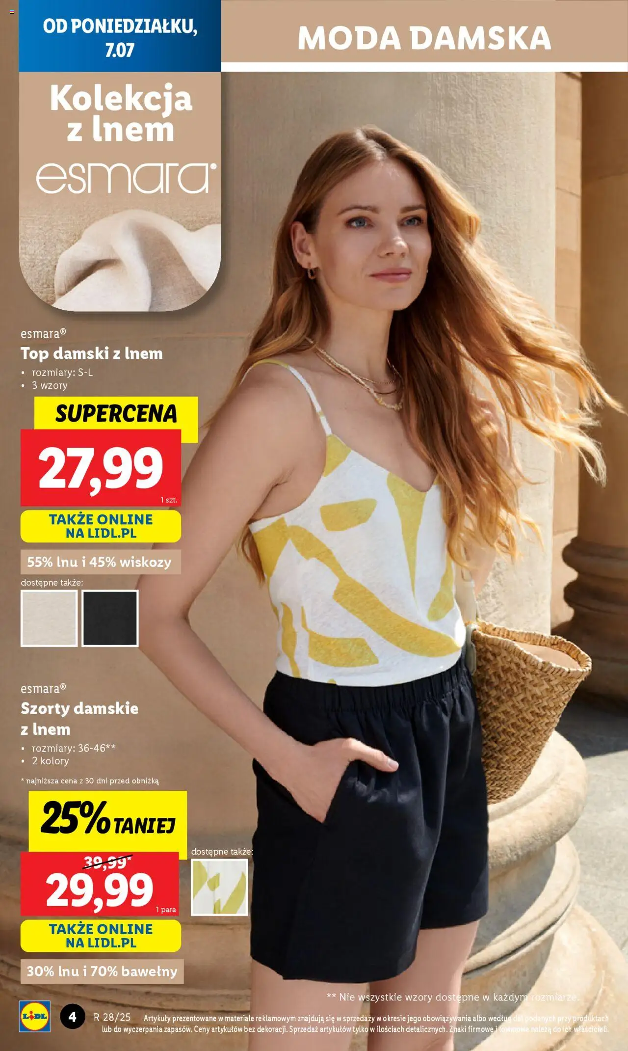 Lidl Katalog od 07.07.2025 | Strona: 4 | Produkty: Szorty, Top