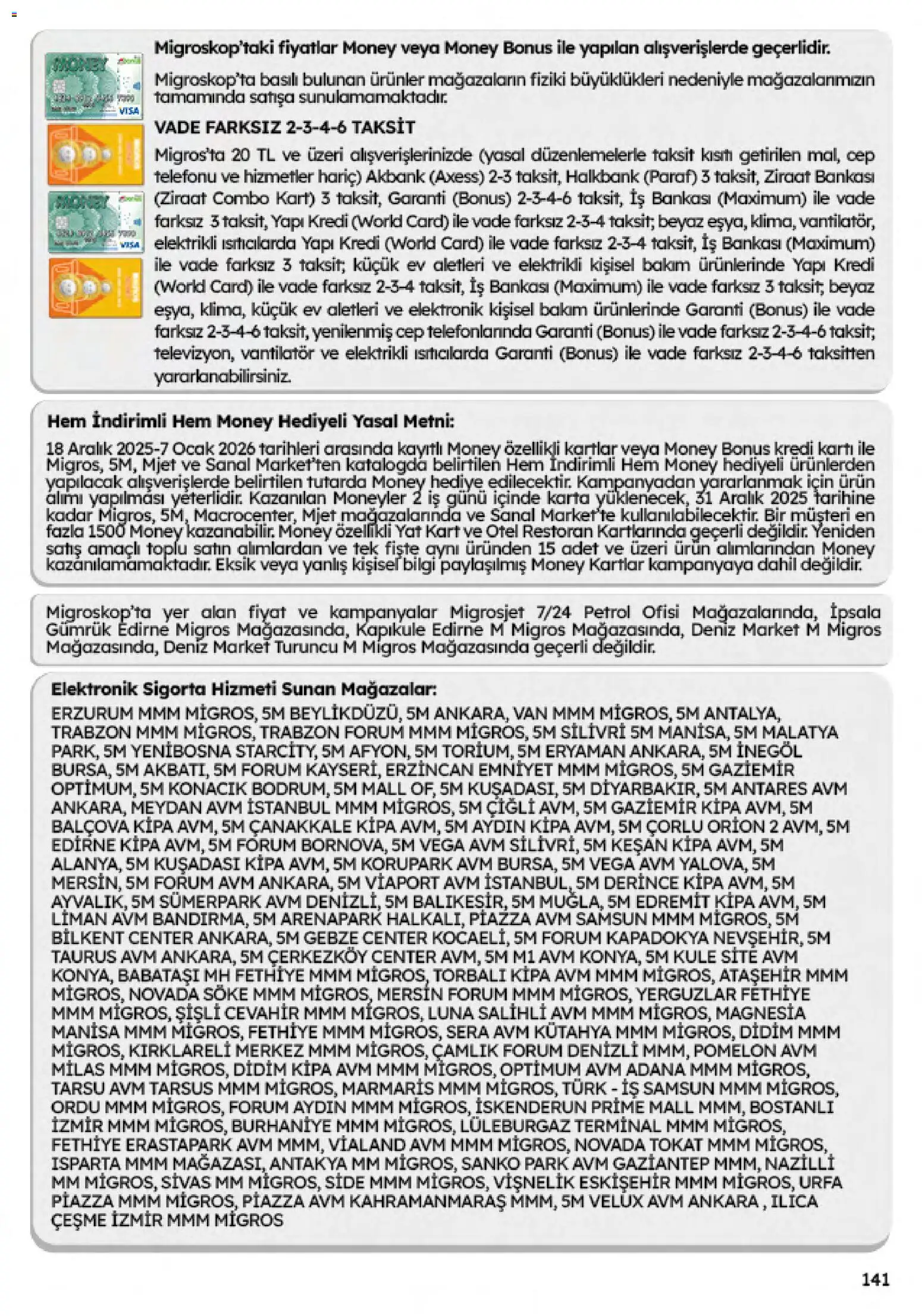 Migros Katalog - Migroskop - 18.12.2025 tarihinden itibaren geçerlidir | Sayfa: 141