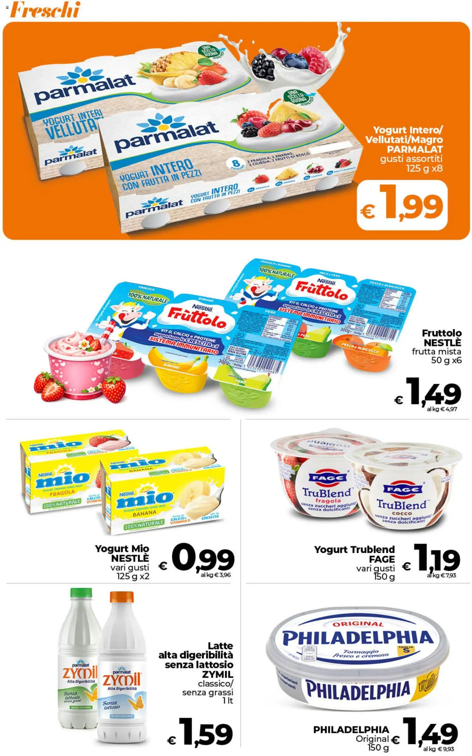 Volantino Ipercoop del 07.04.2026 | Pagina: 16 | Prodotti: Yogurt, Frutta, Latte, Formaggio
