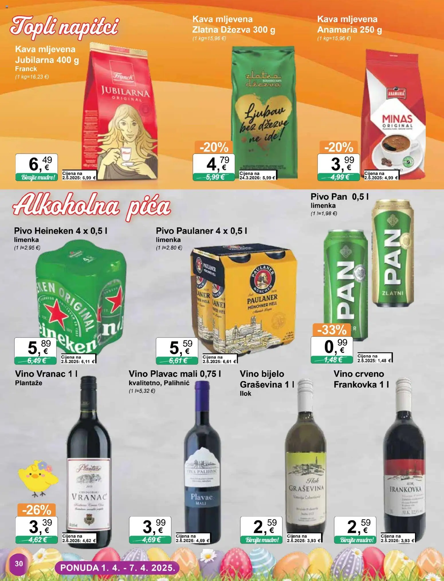 KTC katalog | vrijedi od 01.04.2026 | Stranica: 30 | Proizvodi: Hell, Heineken, Pan, Dzezva