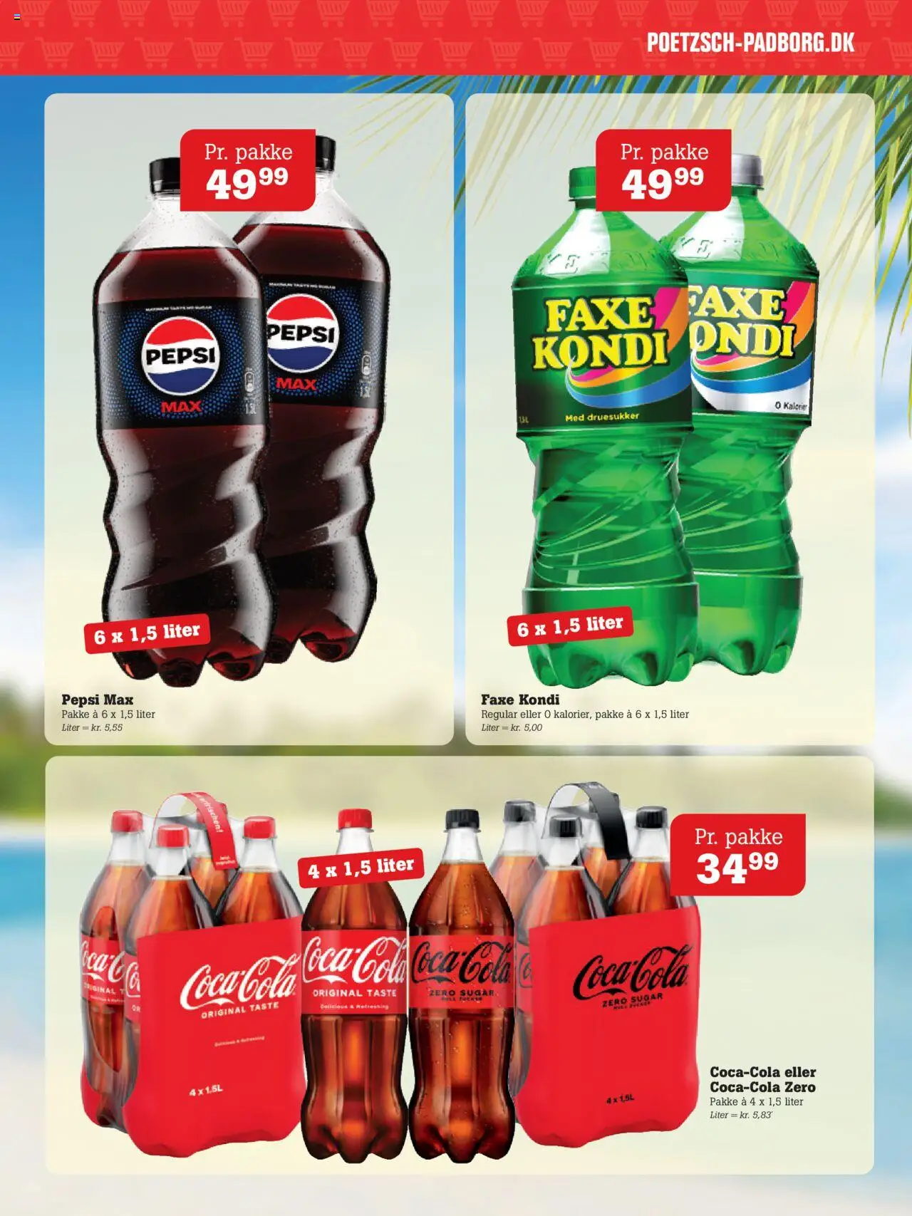Poetzsch Padborg Tilbudsavis gyldig fra 26.06.2025 | Side: 30 | Produkter: Coca Cola, Cola, Pepsi, Pepsi Max