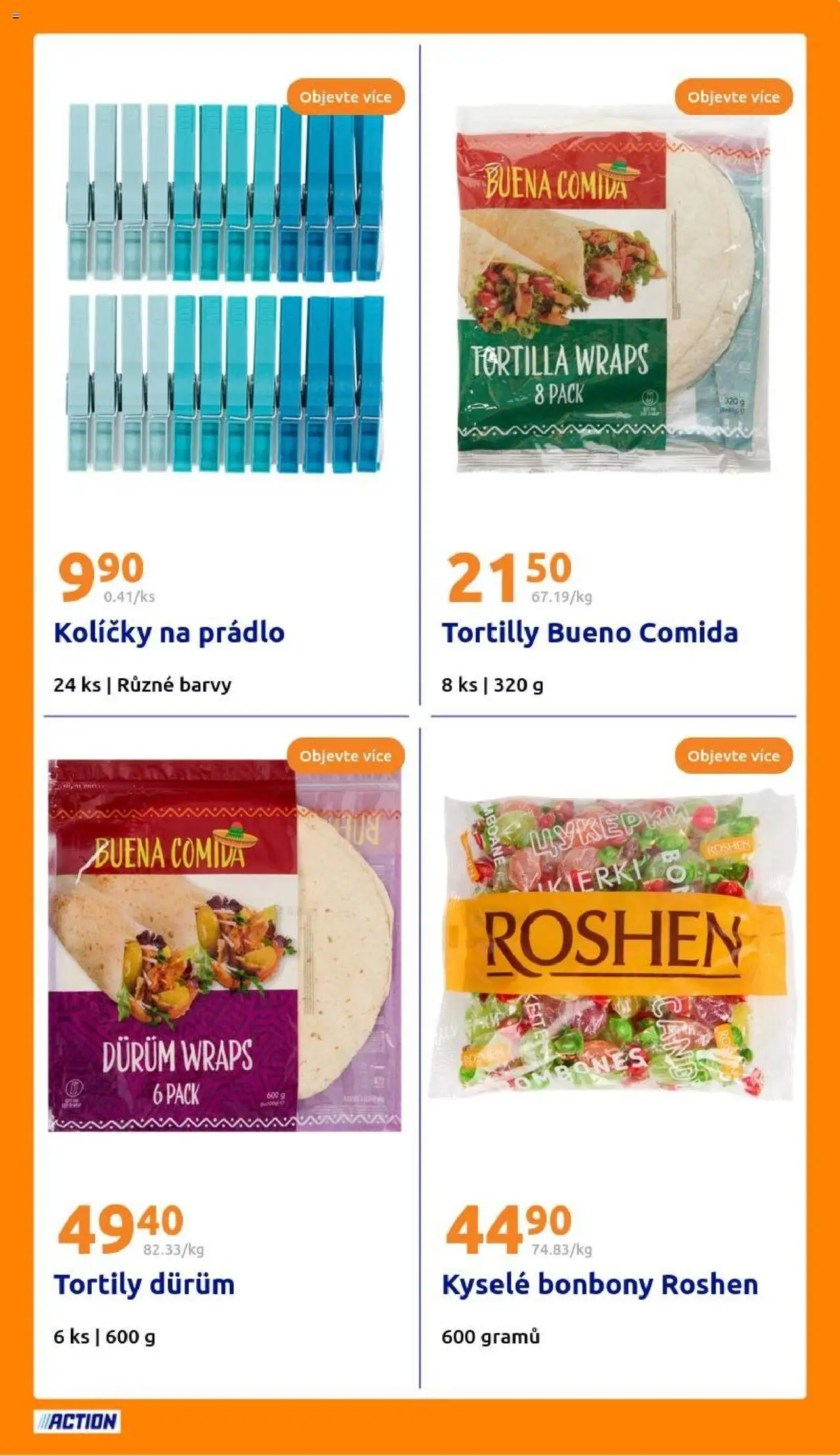 Action leták od 13.08.2025 | Strana: 21 | Produkty: Kolíčky, Tortilla, Barvy, Tortilly