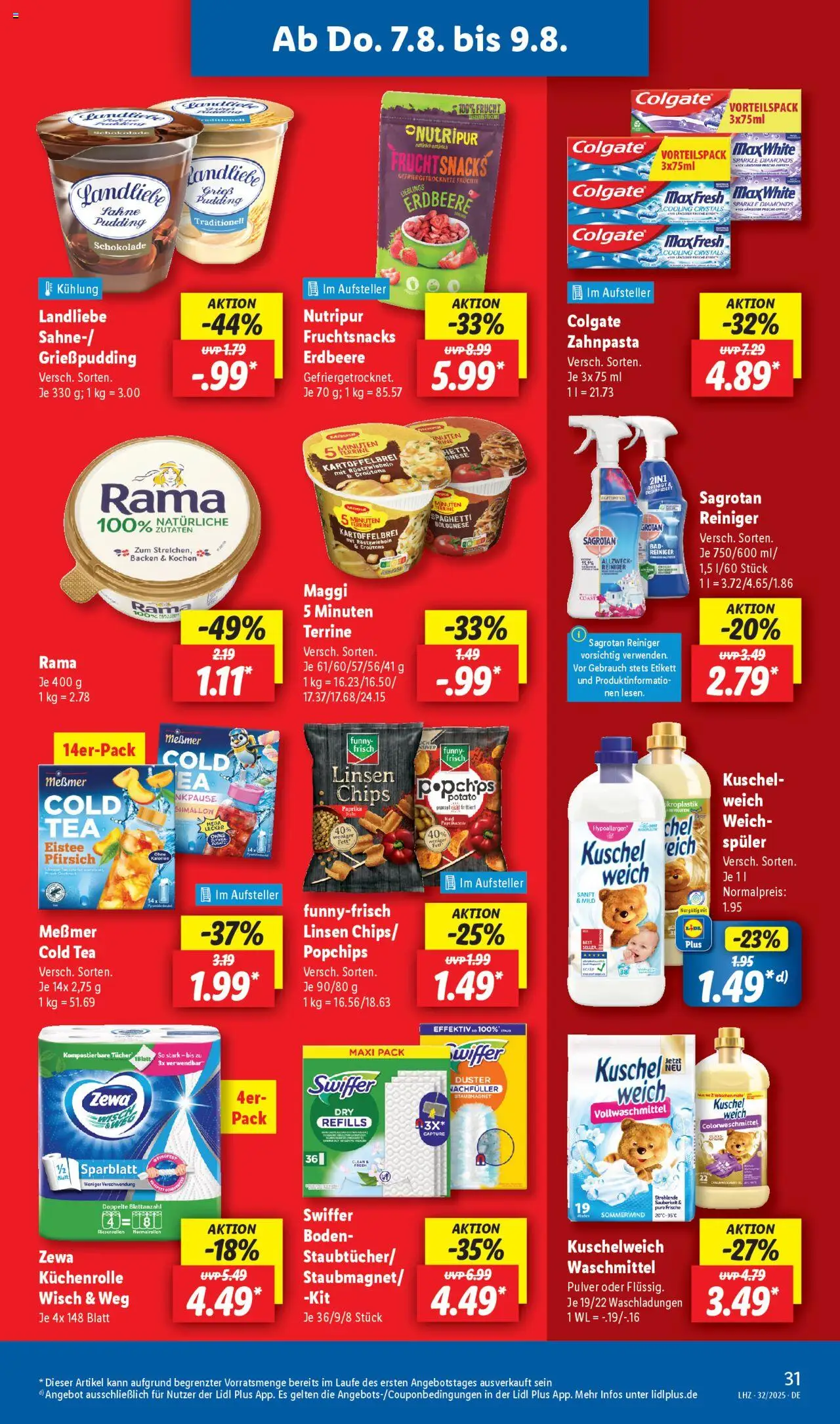 Lidl Prospekt Aarbergen - gültig ab dem 04.08.2025 | Seite: 55 | Produkte: Maggi, Paprika, Pfirsich, Chips
