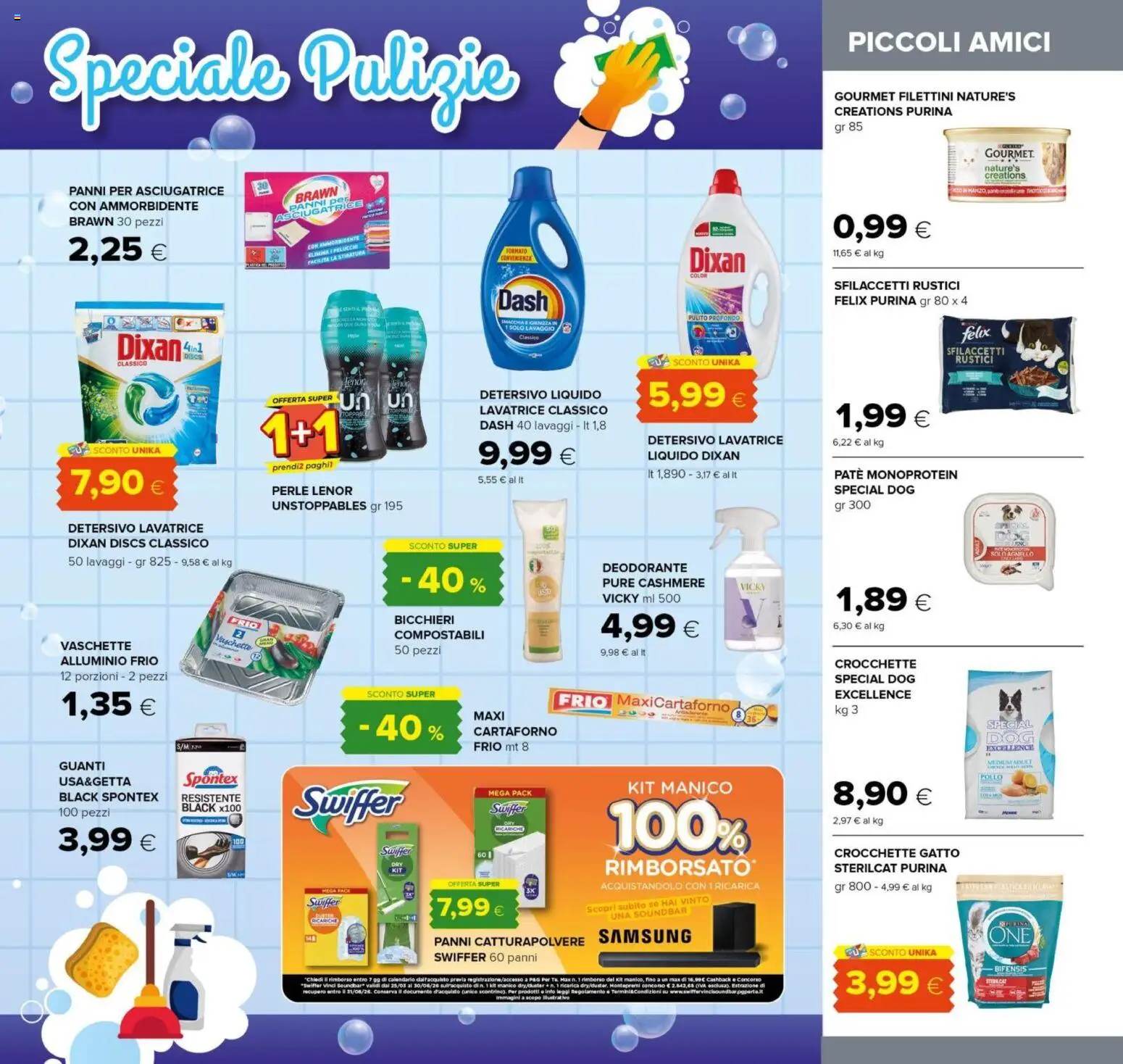 Volantino Oasi del 07.04.2026 | Pagina: 21 | Prodotti: Pollo, Guanti, Crocchette, Alluminio