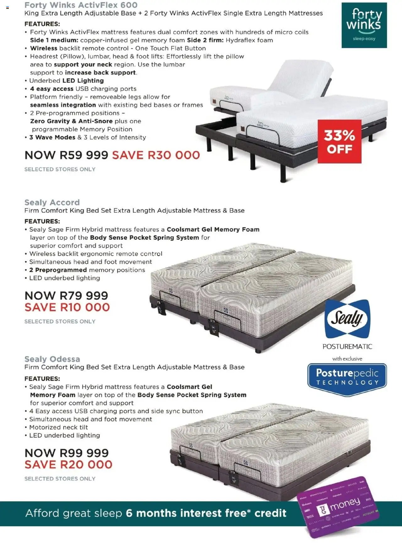 Dial-a-Bed Specials │ valid from 25.08.2025 | Page: 39 | Products: King bed, Mattress, Pillow, Remote