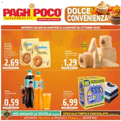 Anteprima del volantino Volantino Paghi Poco	 valido a partire dal 21.10.2025