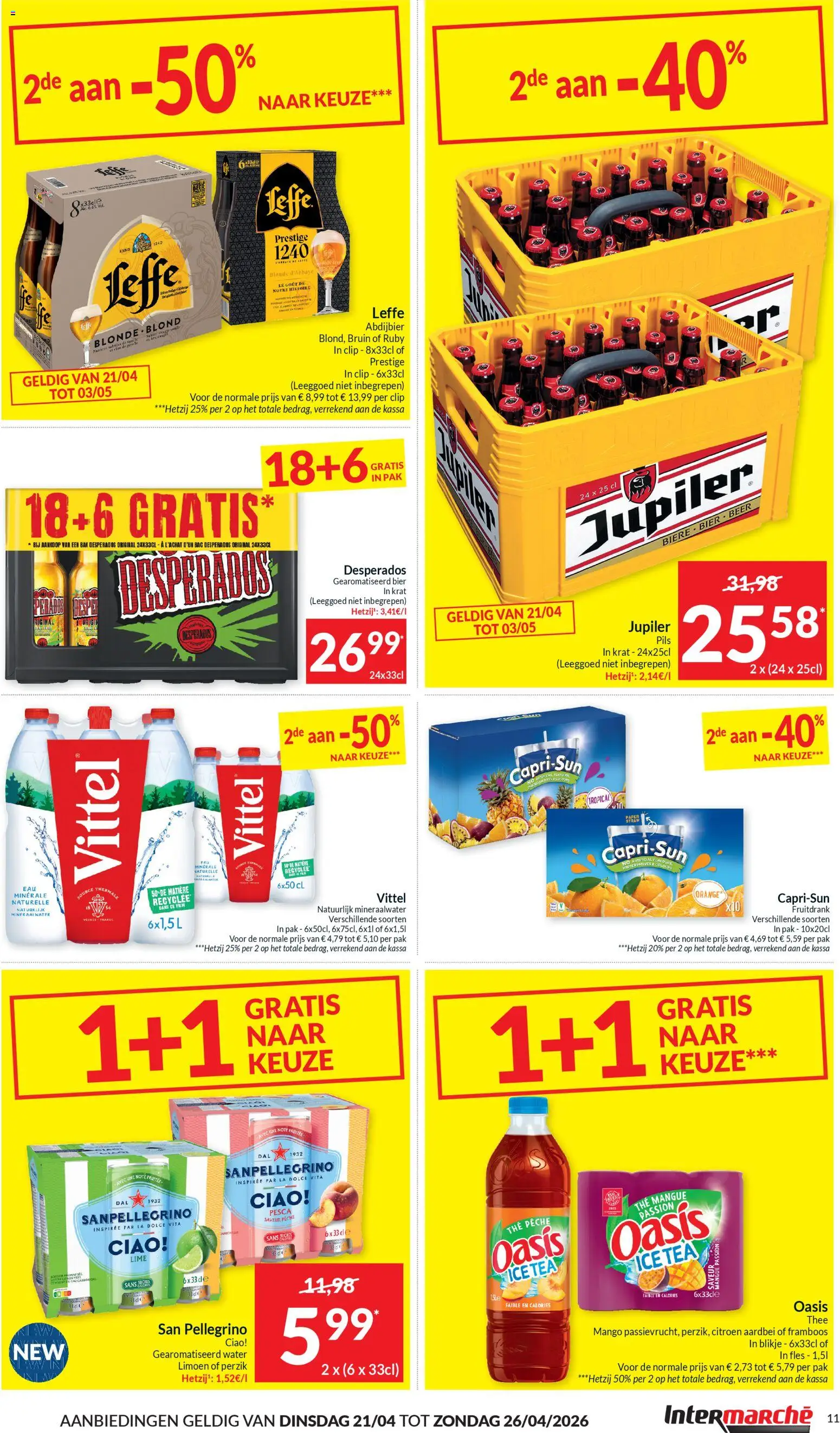 {H1} | Pagina: 11 | Producten: Bier, Aardbei, Limoen, Mineraalwater