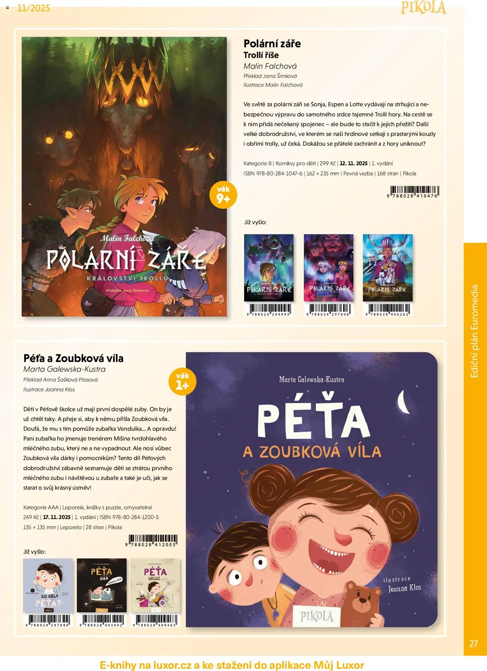 Luxor leták - listopad 2025 od 01.11.2025 | Strana: 27 | Produkty: Pikola