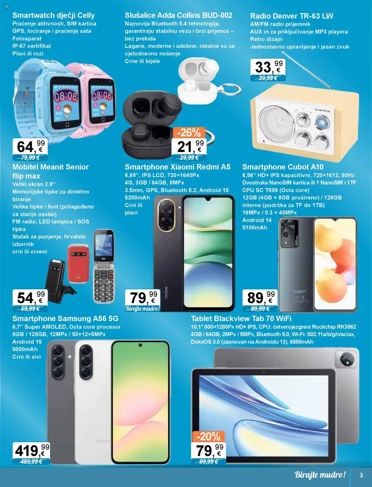 KTC katalog | vrijedi od 20.06.2025 | Stranica: 3 | Proizvodi: Smartwatch, Smartphone, Radio, MP3