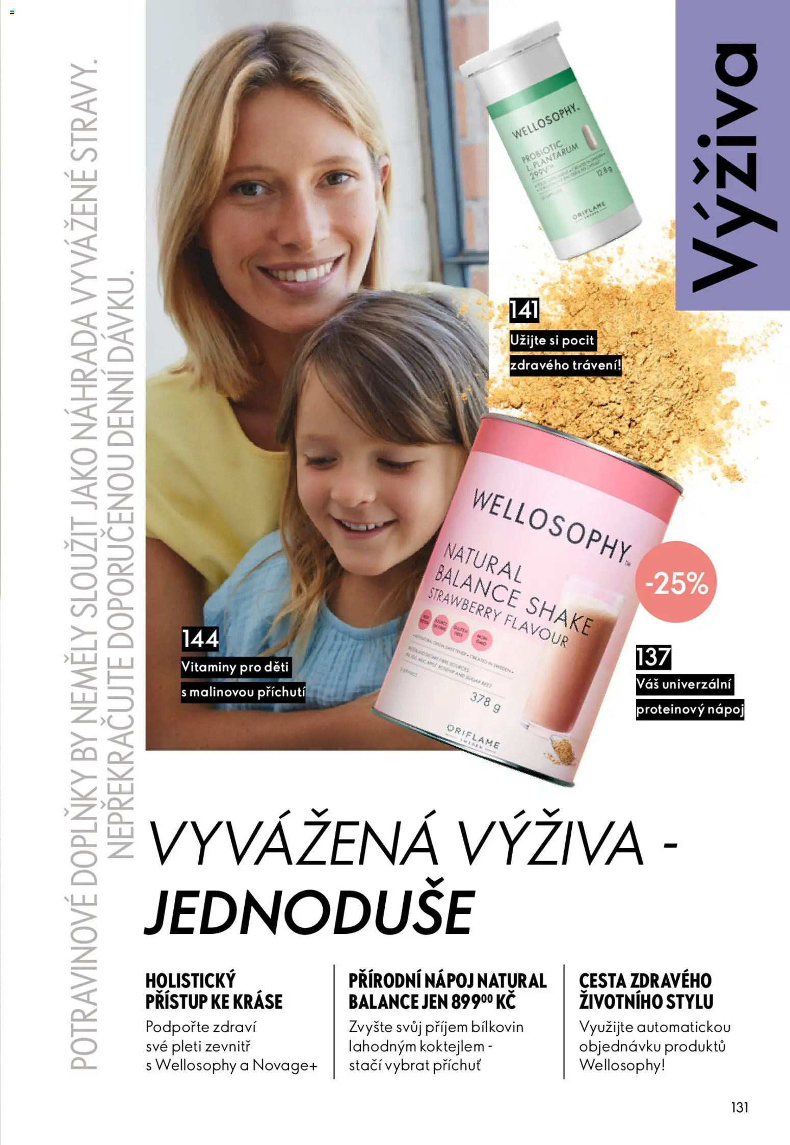 Oriflame katalog č.03/2026 od 11.02.2026 | Strana: 131 | Produkty: Proteinový nápoj, Vitamíny