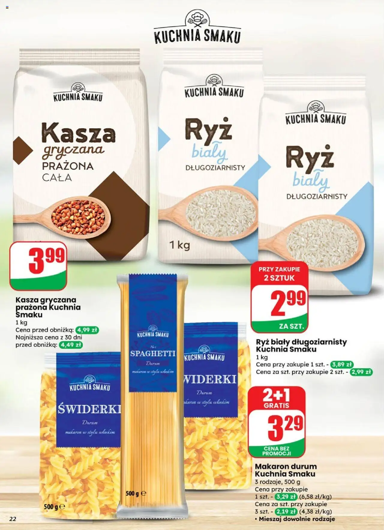 Dino Gazetka od 17.09.2025 | Strona: 22 | Produkty: Makaron durum, Kasza gryczana, Ryż, Makaron