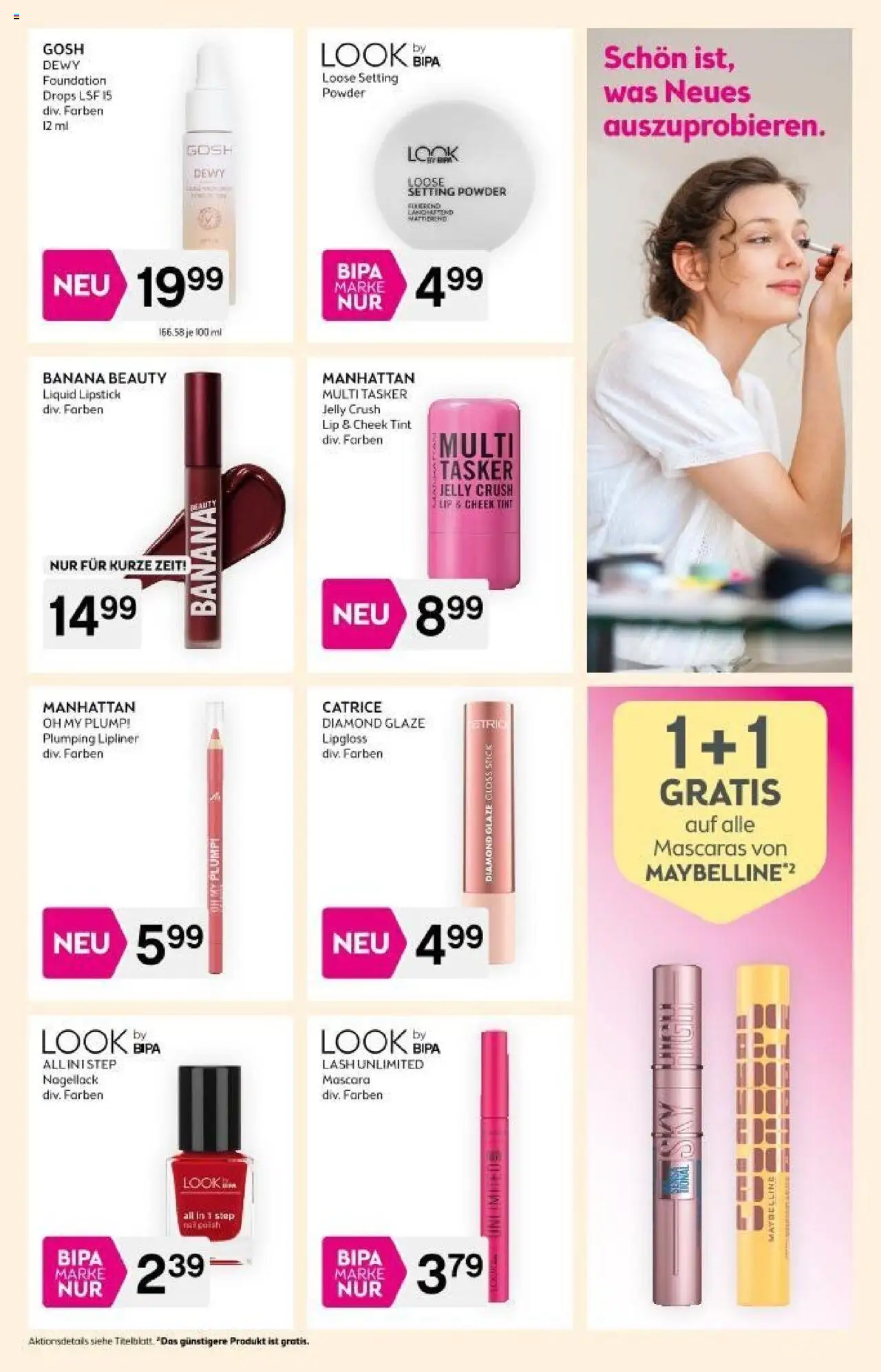 Bipa Flugblatt gültig ab 11.09.2025 | Seite: 3 | Produkte: Lipgloss, Nagellack