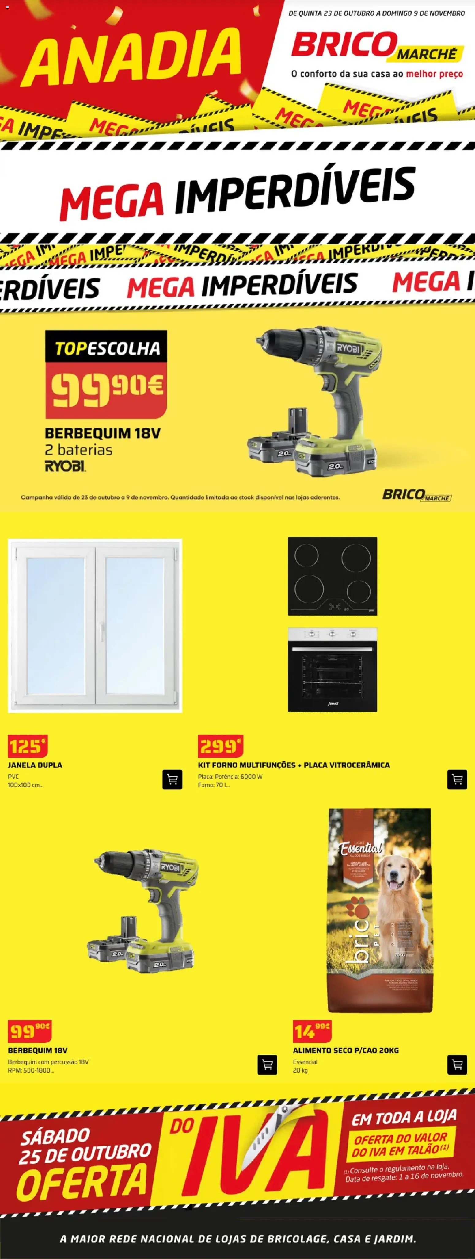 BricoMarché Anadia │ válido de 23.10.2025 | Página: 1 | Produtos: Forno, Janela