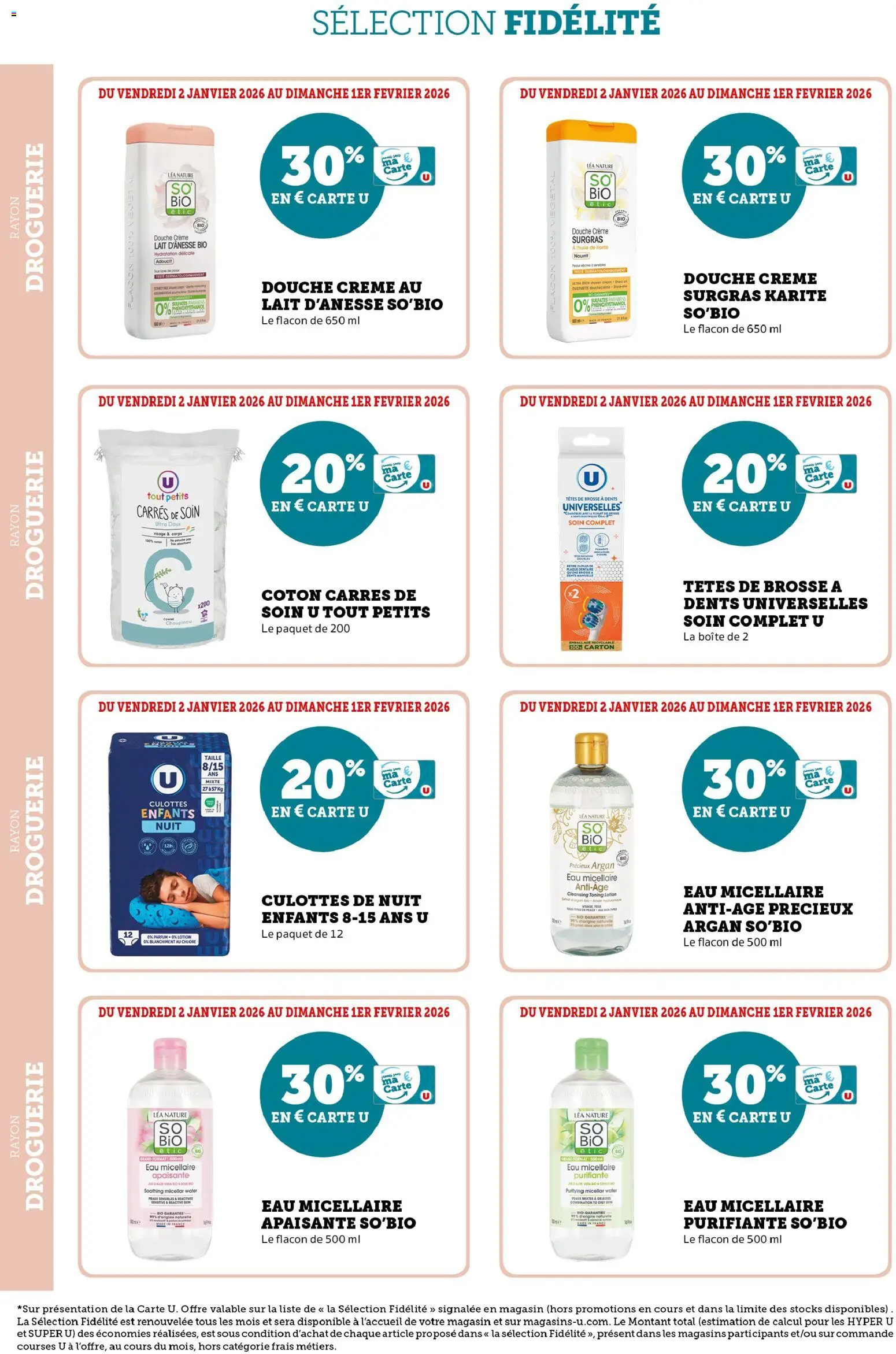 {H1} | Page: 10 | Produits: Brosse à dents, Douche, Lait, Crème