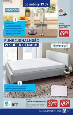 Aldi Gazetka od 14.07.2025 | Strona: 31 | Produkty: Blender ręczny, Trzepaczka, Materac, Blender