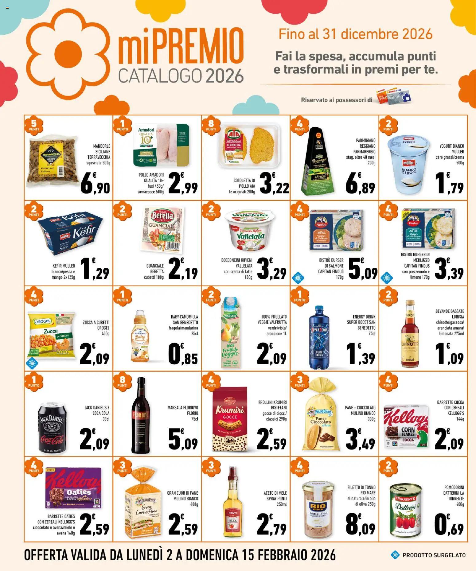 Volantino Conad del 04.02.2026 | Pagina: 6 | Prodotti: Pomodorini, Pane, Cereali, Latte