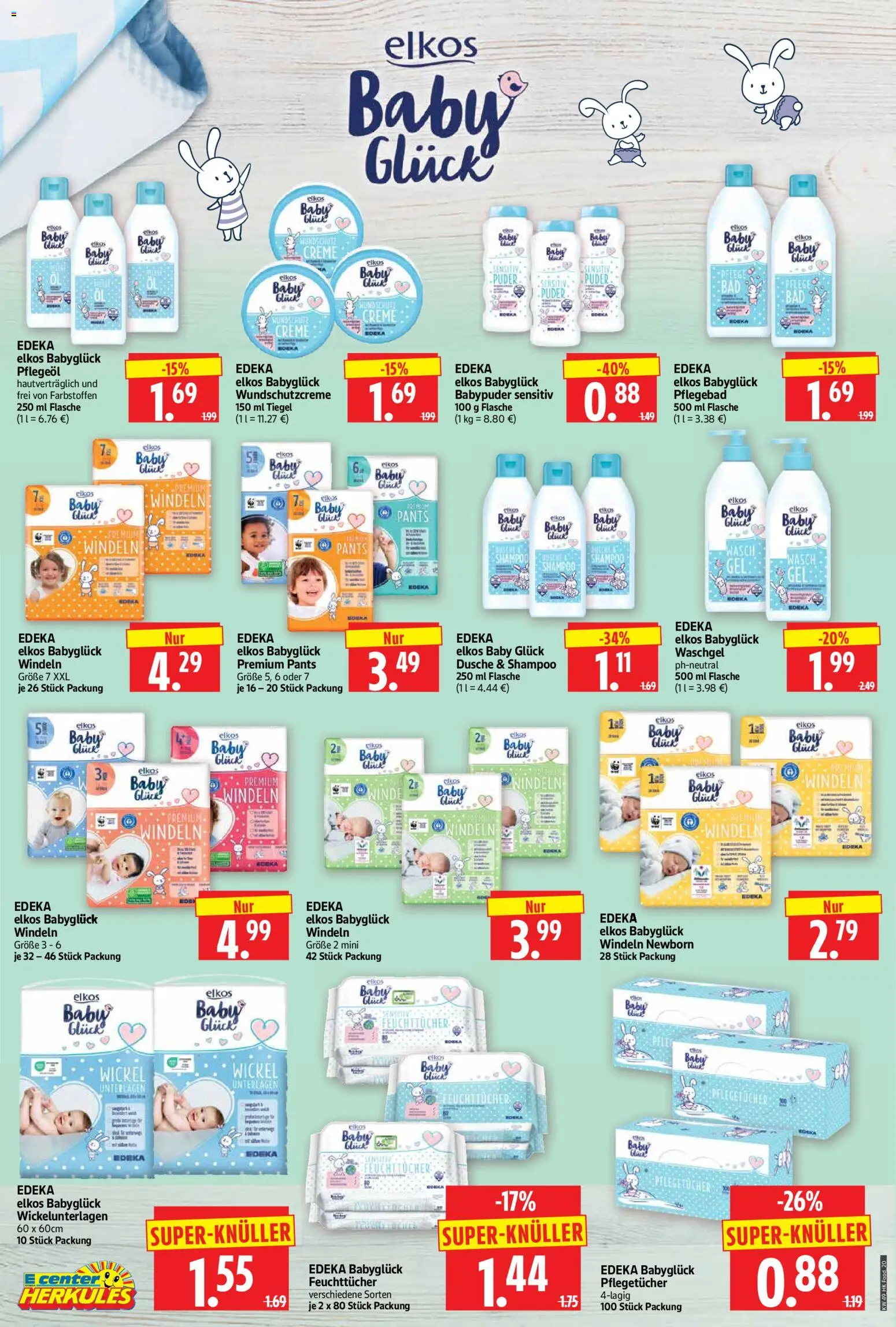 HERKULES Prospekt 	 – gültig ab 01.12.2025 | Seite: 20 | Produkte: Dusche, Puder, Shampoo, Creme