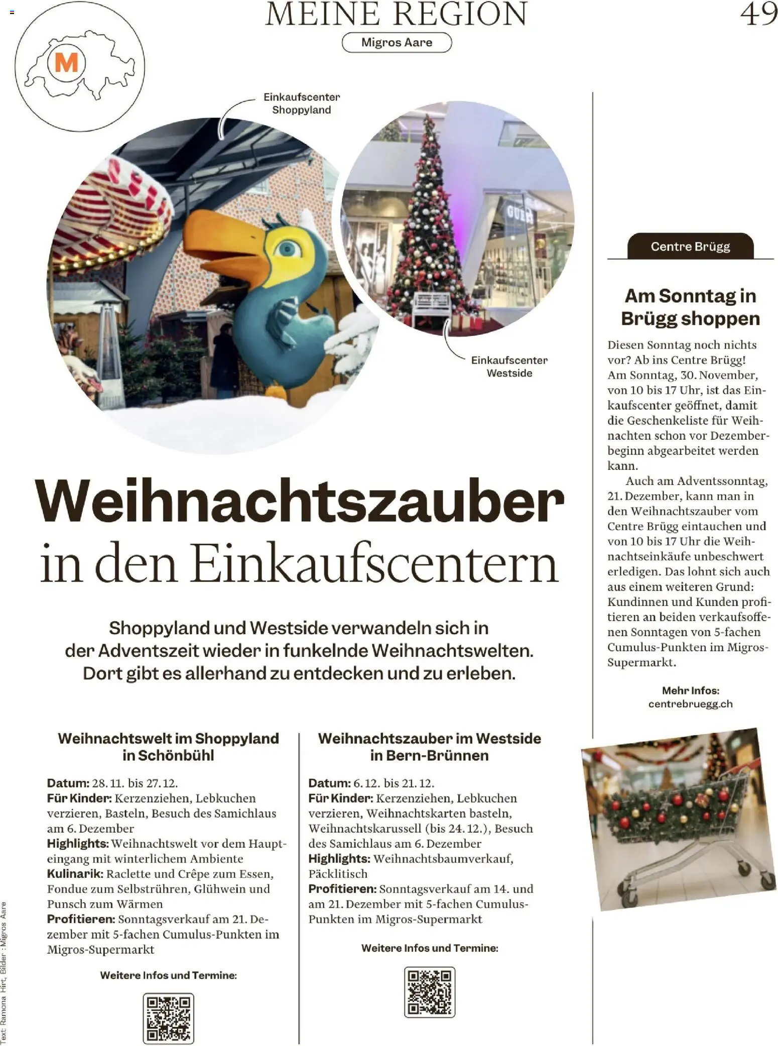 Migros Magazin – gültig ab 24.11.2025 | Seite: 49 | Produkte: Uhr, Raclette, Fondue, Bilder