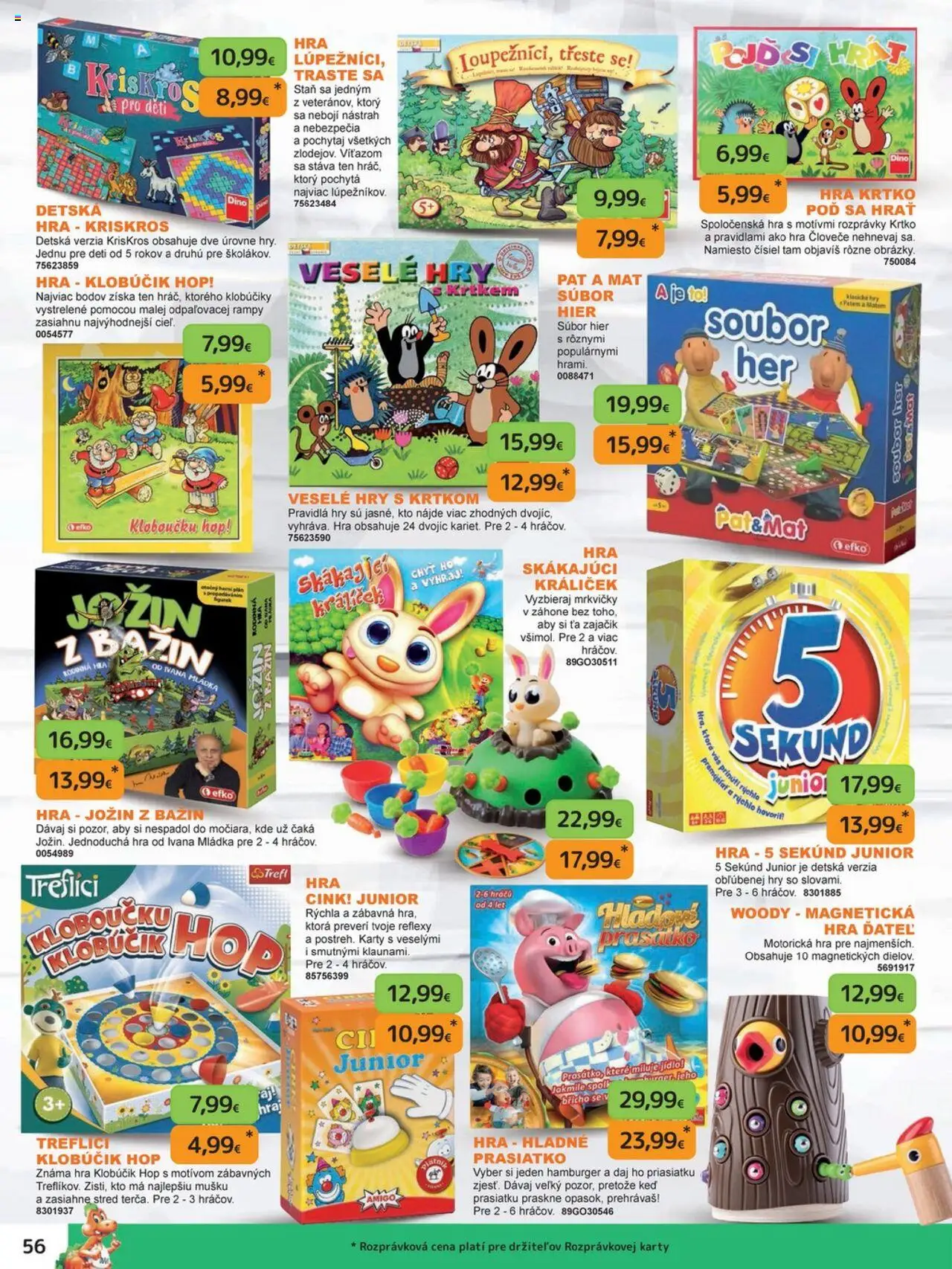 Nové Dráčik akcie – leták je platný od 03.10.2025 | Strana: 56 | Produkty: Stan, Hra