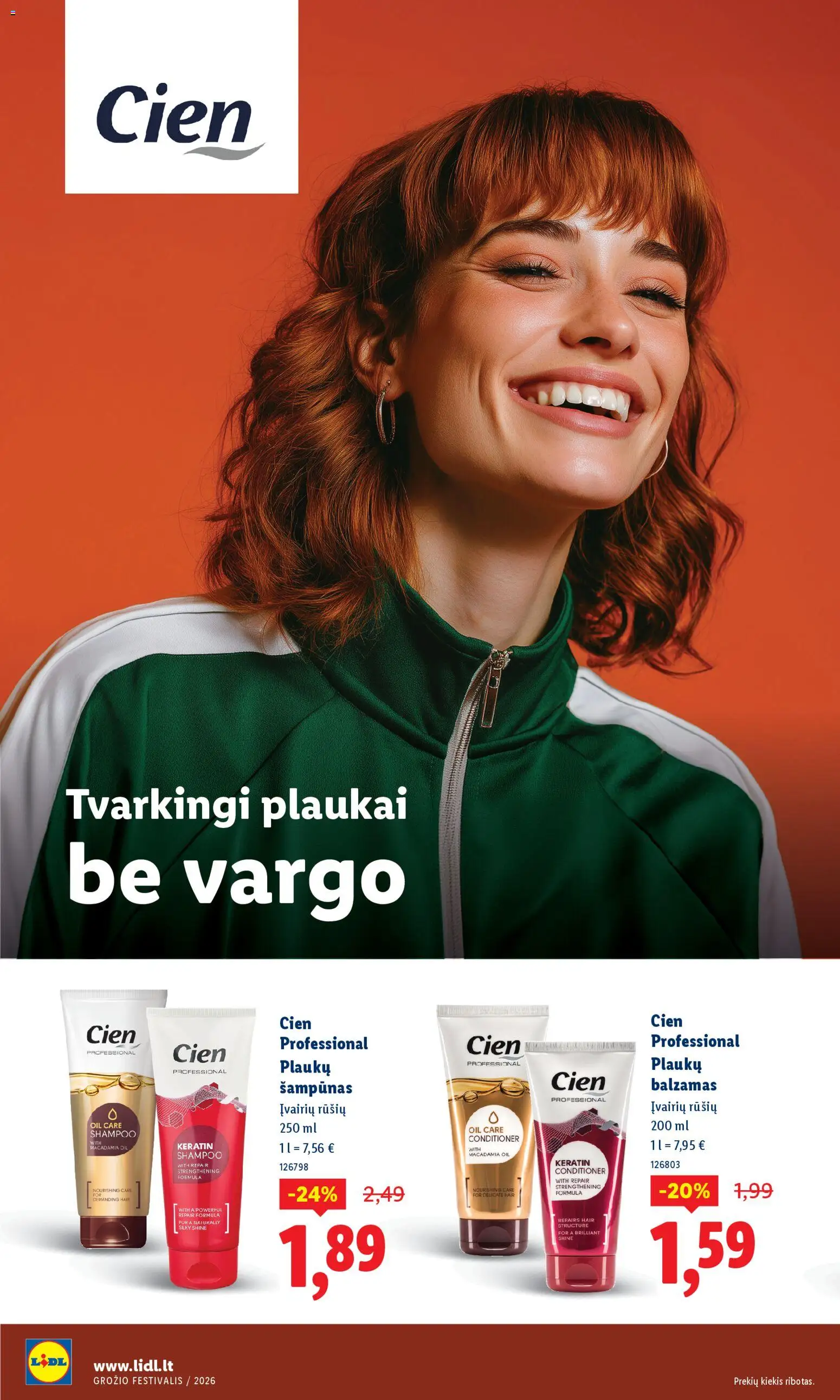 LIDL akcijos nuo 12.02.2026 | Puslapis: 4 | Prekių: Balzamas, Šampūnas