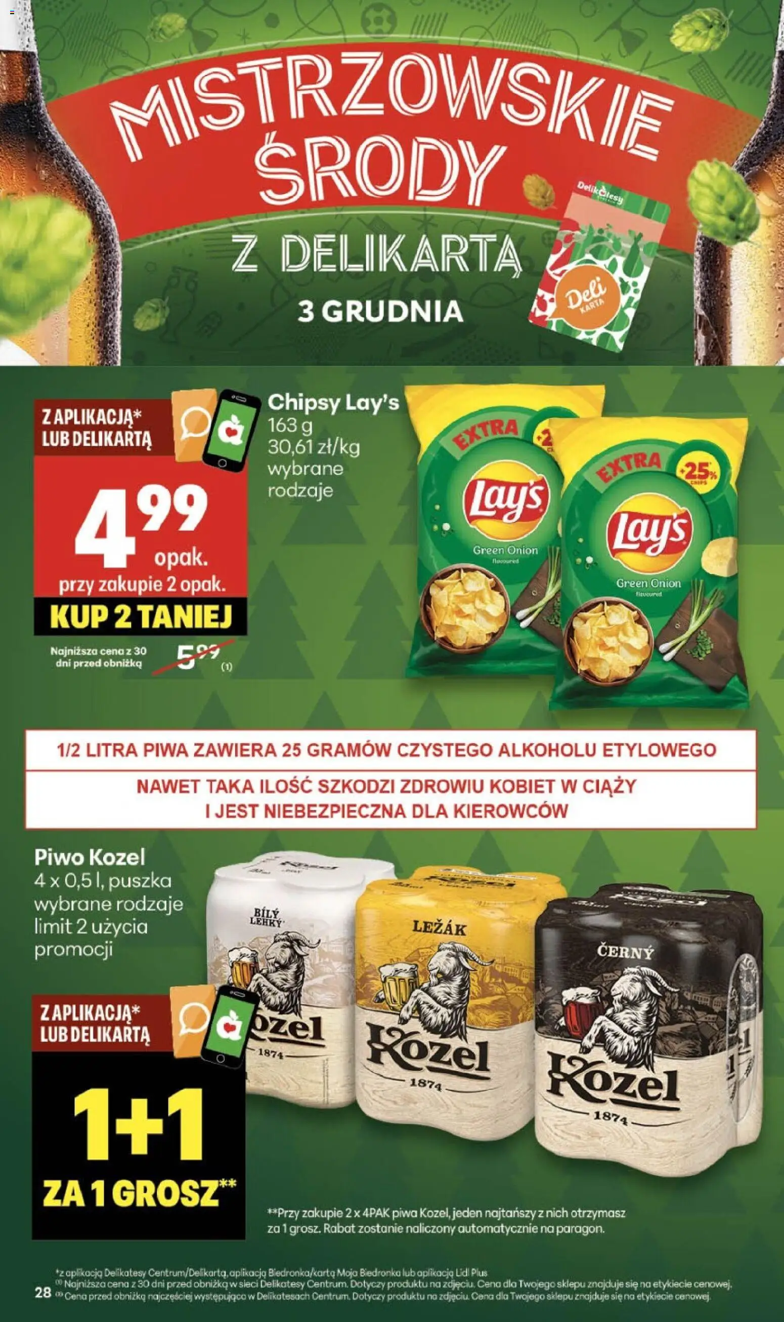 Delikatesy Centrum Black Friday od 27.11.2025 | Strona: 28 | Produkty: Karta, Chipsy, Leżak, Delikatesy