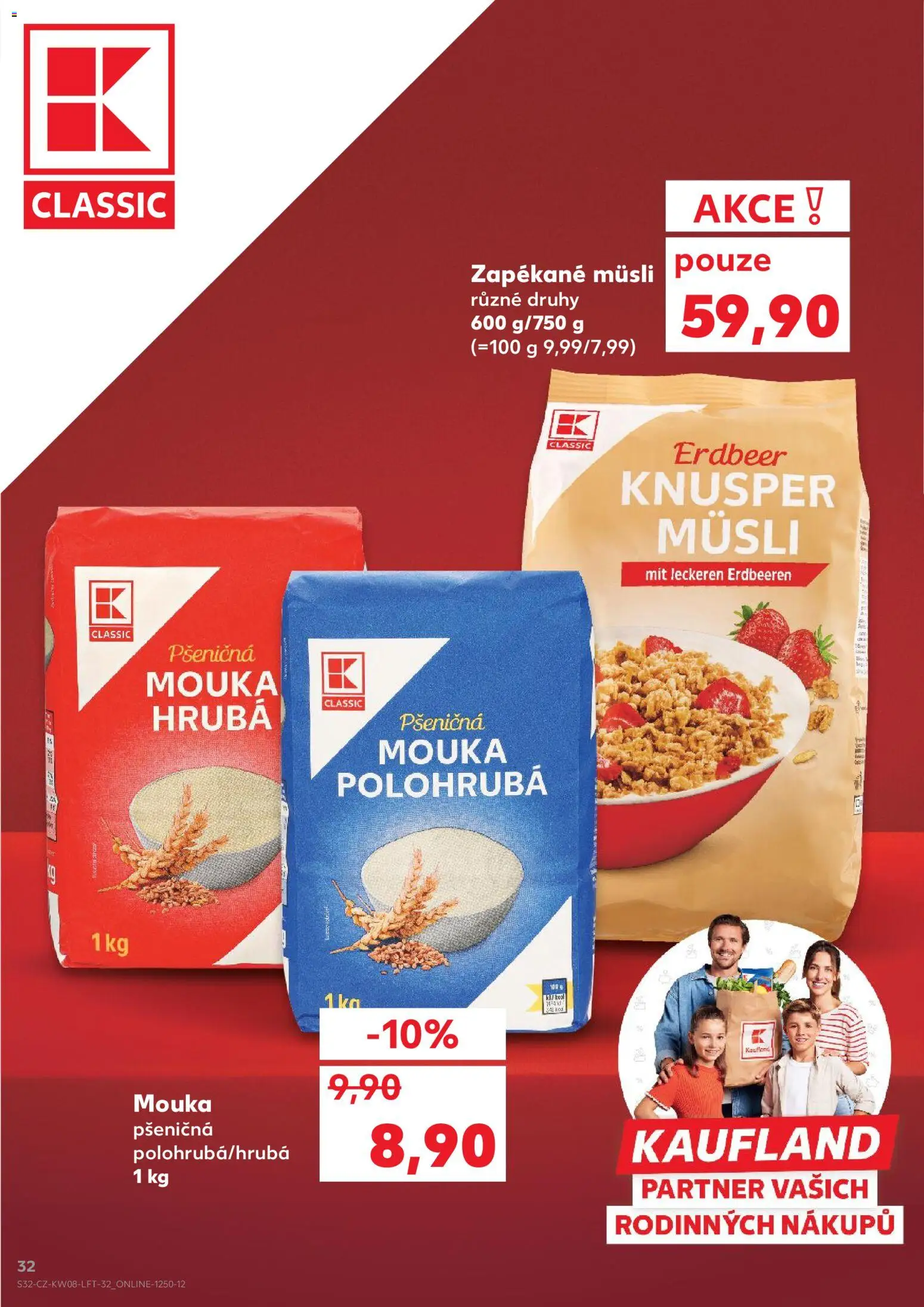 Kaufland leták - Ostrava od 18.02.2026 | Strana: 32 | Produkty: Mouka, Müsli