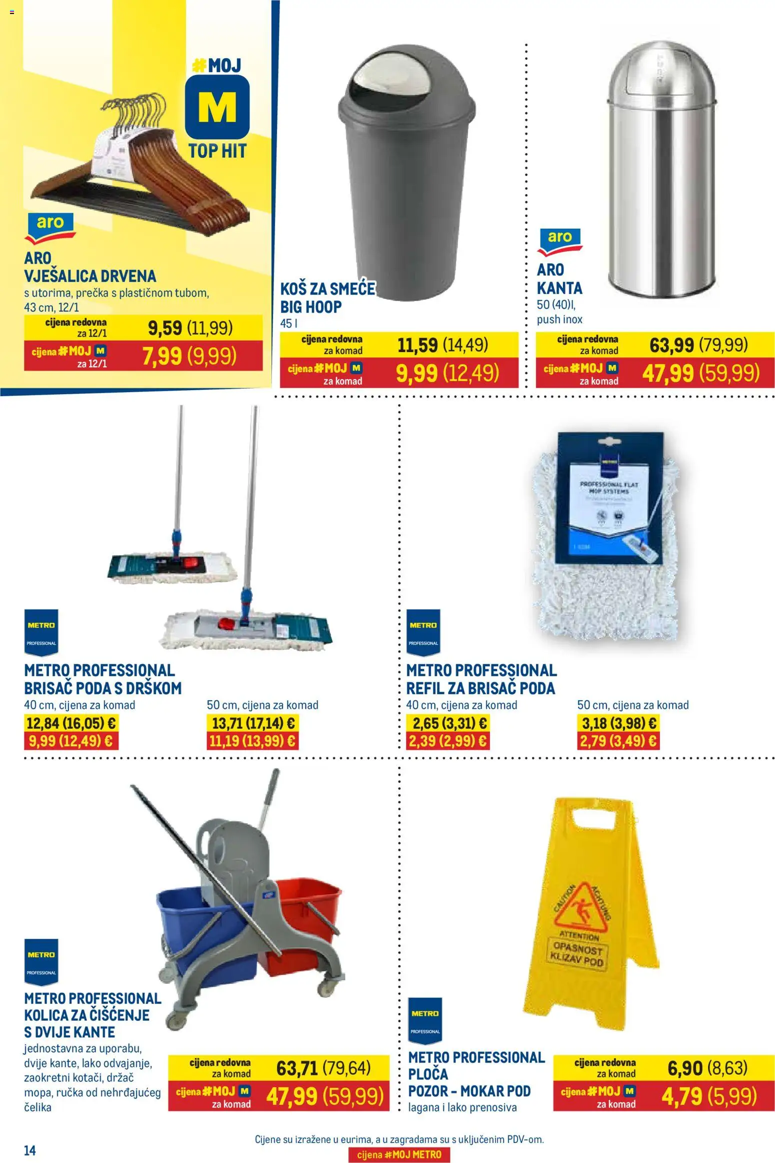 Metro katalog | vrijedi od 01.04.2026 | Stranica: 14 | Proizvodi: Vješalica, Kolica