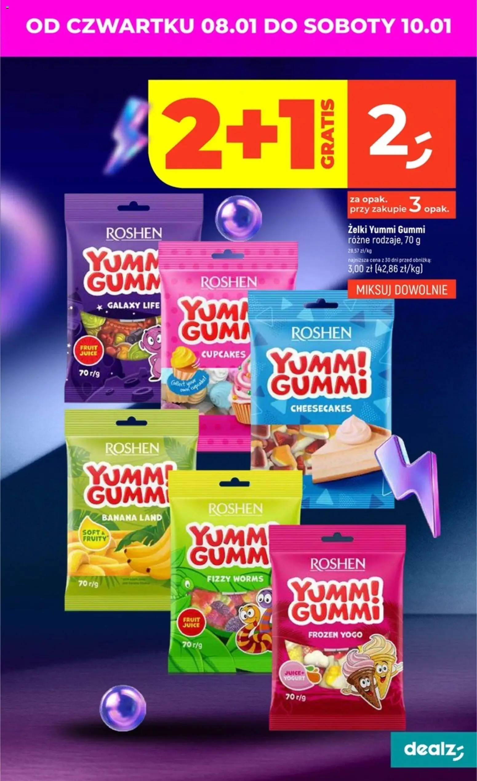 Dealz Gazetka od 08.01.2026 | Strona: 3 | Produkty: Żelki