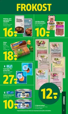 Coop røget eller gravad laks, 100 g. Kg-pris 270,00. Frit valg. 1 pakke. gyldig fra 29.01.2026 | Side: 7