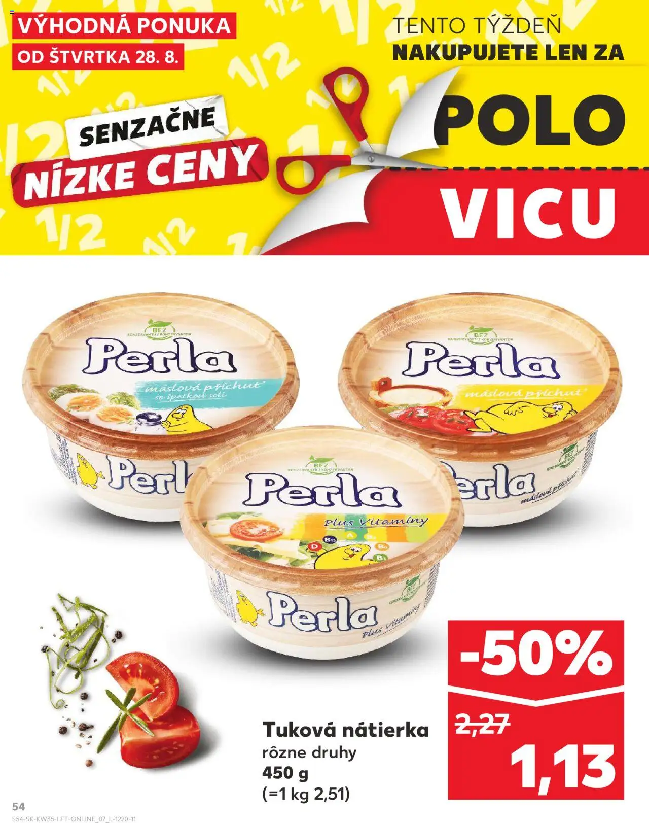 Kaufland SK akciós ujság - amely érvényes a következő dátumtól: 28.08.2025 | Oldal: 54
