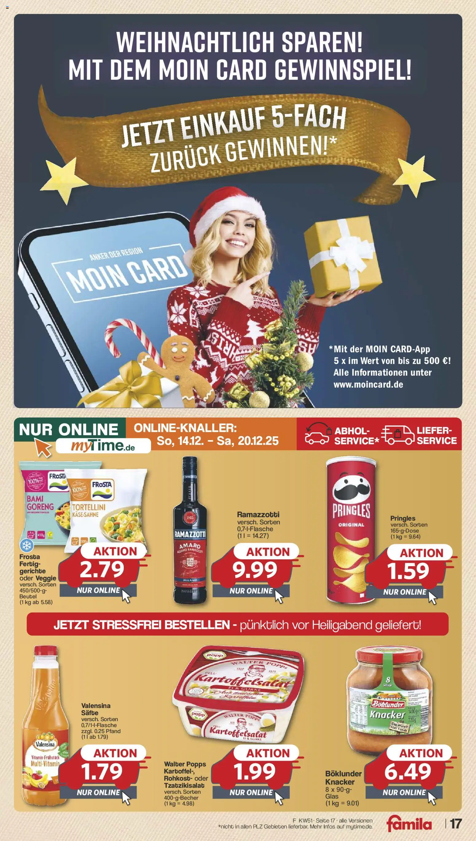 Famila Nordwest - Markt - Angebote – gültig ab 14.12.2025 | Seite: 19 | Produkte: Frosta, Valensina, Wurst, Ramazzotti