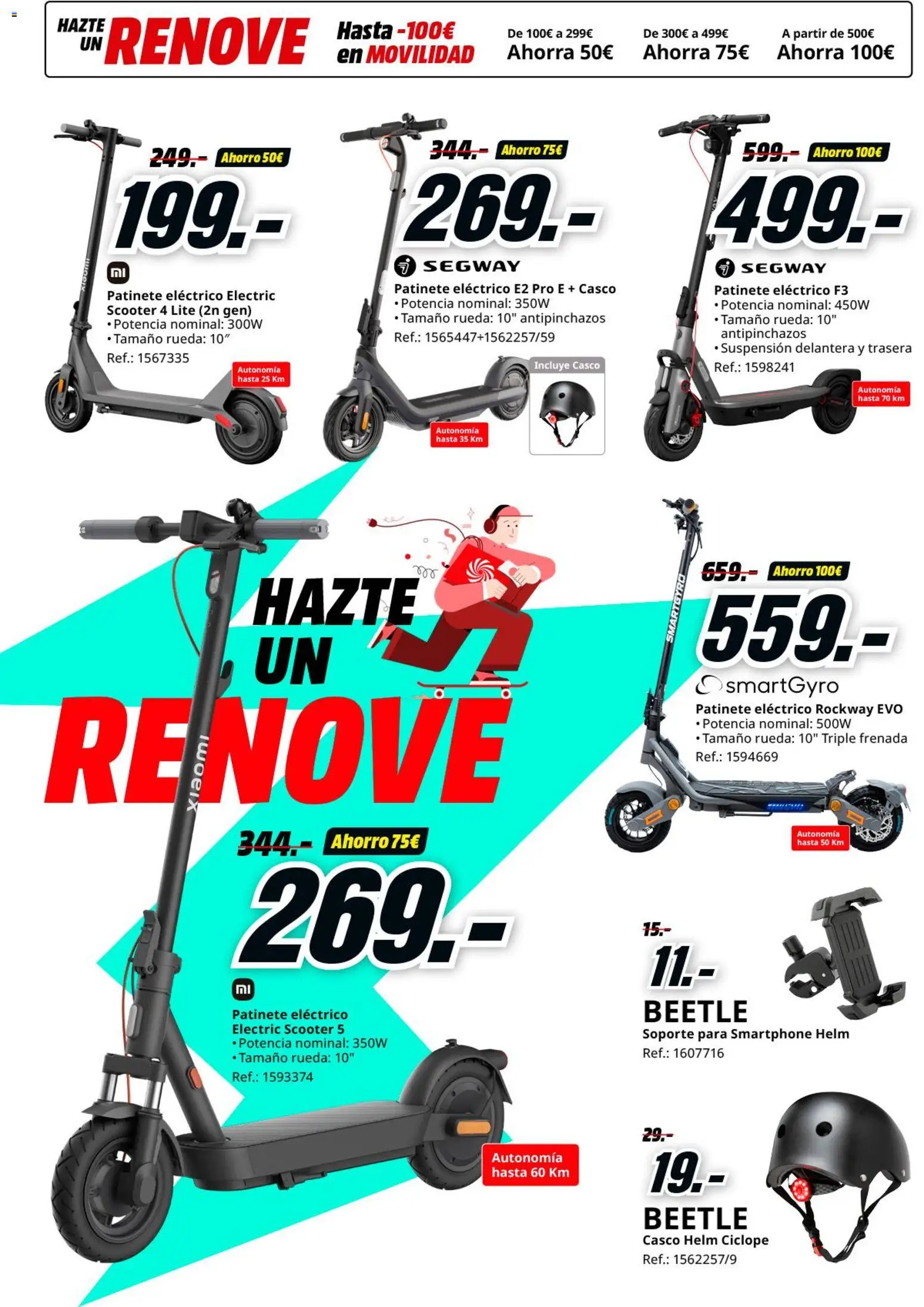 Media Markt folleto │ válido desde el 11.03.2026 | Página: 35 | Productos: Patinete, Smartphone, Ελιές