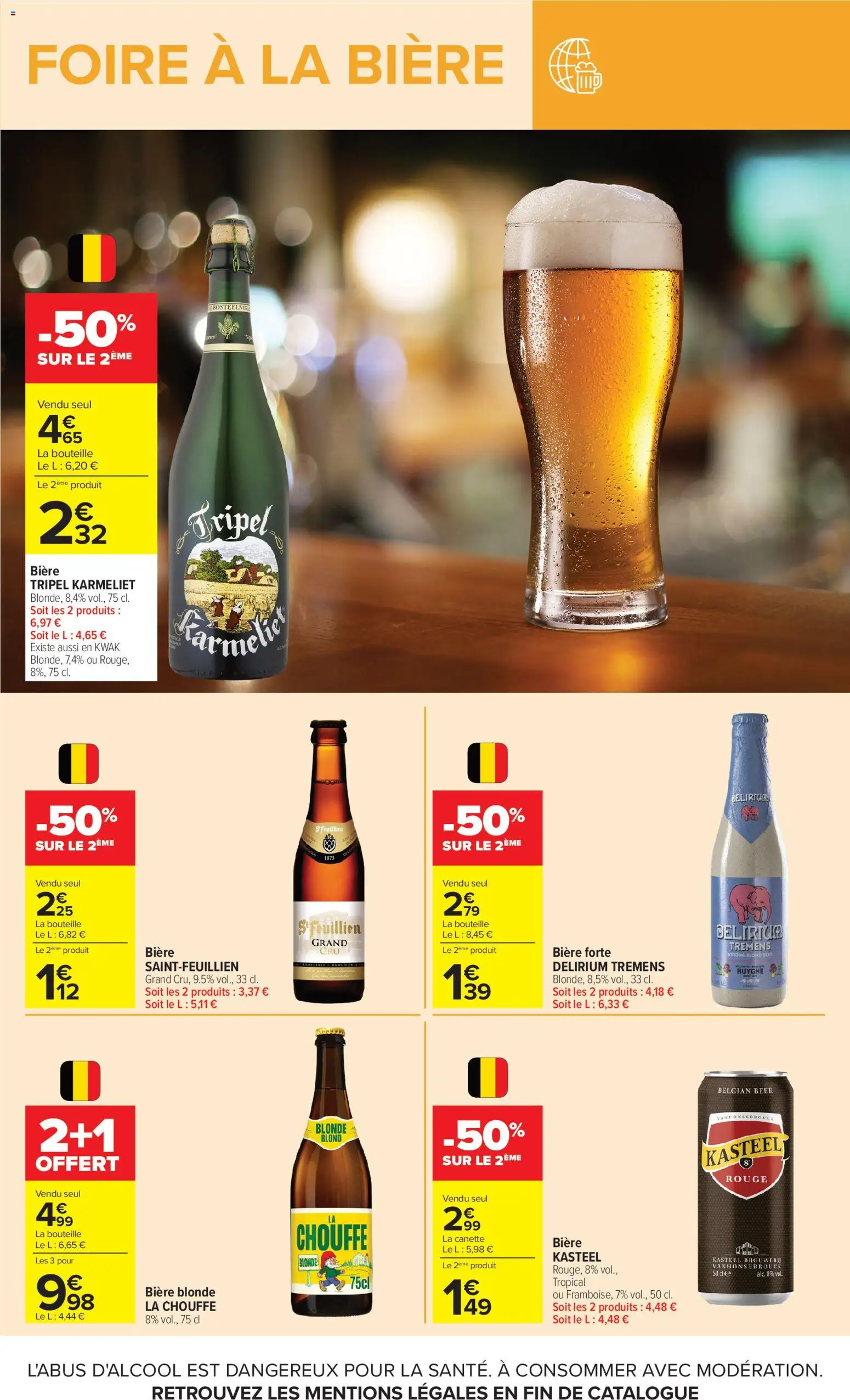 {H1} | Page: 15 | Produits: Bière blonde, Bière
