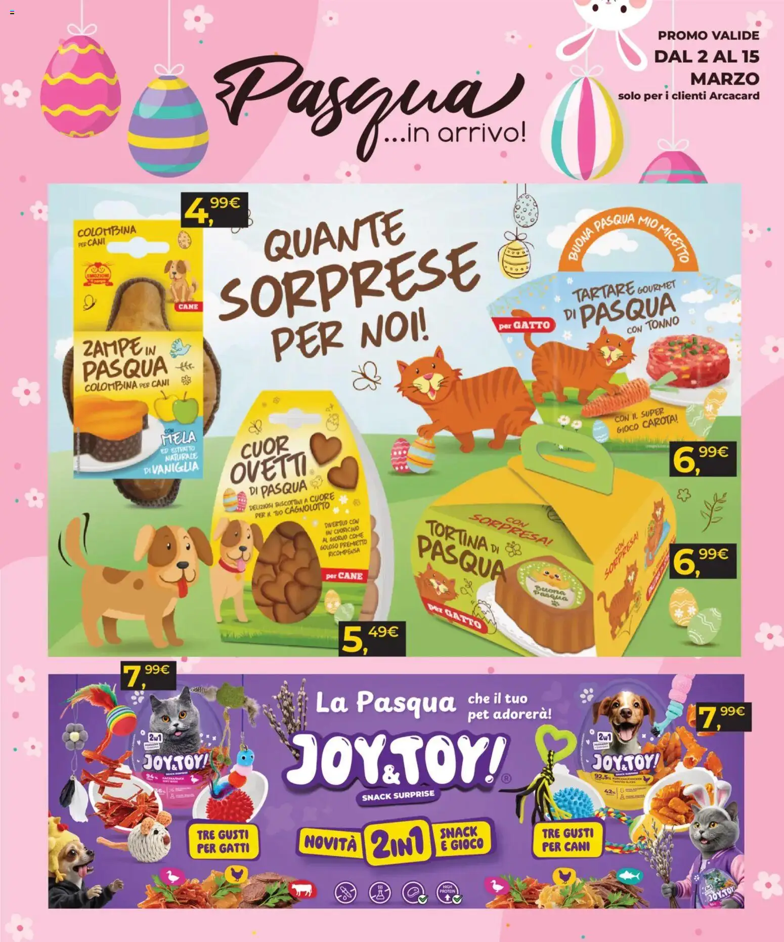 Volantino Arcaplanet del 02.03.2026 | Pagina: 20 | Prodotti: Carota, Tonno, Gioco