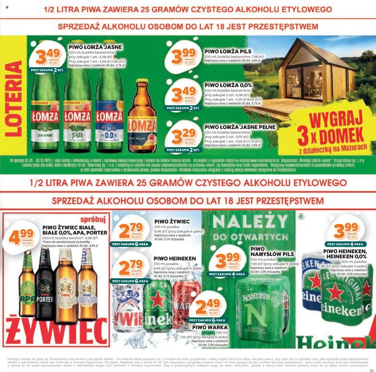 Stokrotka Gazetka - Katalog Kulinarny od 12.06.2025 | Strona: 25 | Produkty: Stokrotka, Warka, Piwo, Piwo Namysłów