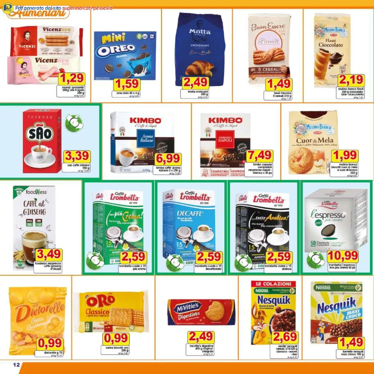 Volantino Pewex del 18.08.2025 | Pagina: 12 | Prodotti: Cioccolato, Fragole, Cereali, Biscotti