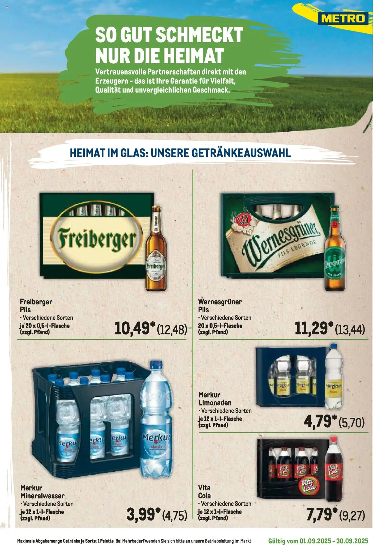 Metro Regionaler Flyer - gültig ab dem 01.09.2025 | Seite: 79 | Produkte: Cola, Pils, Wernesgruner, Vita cola