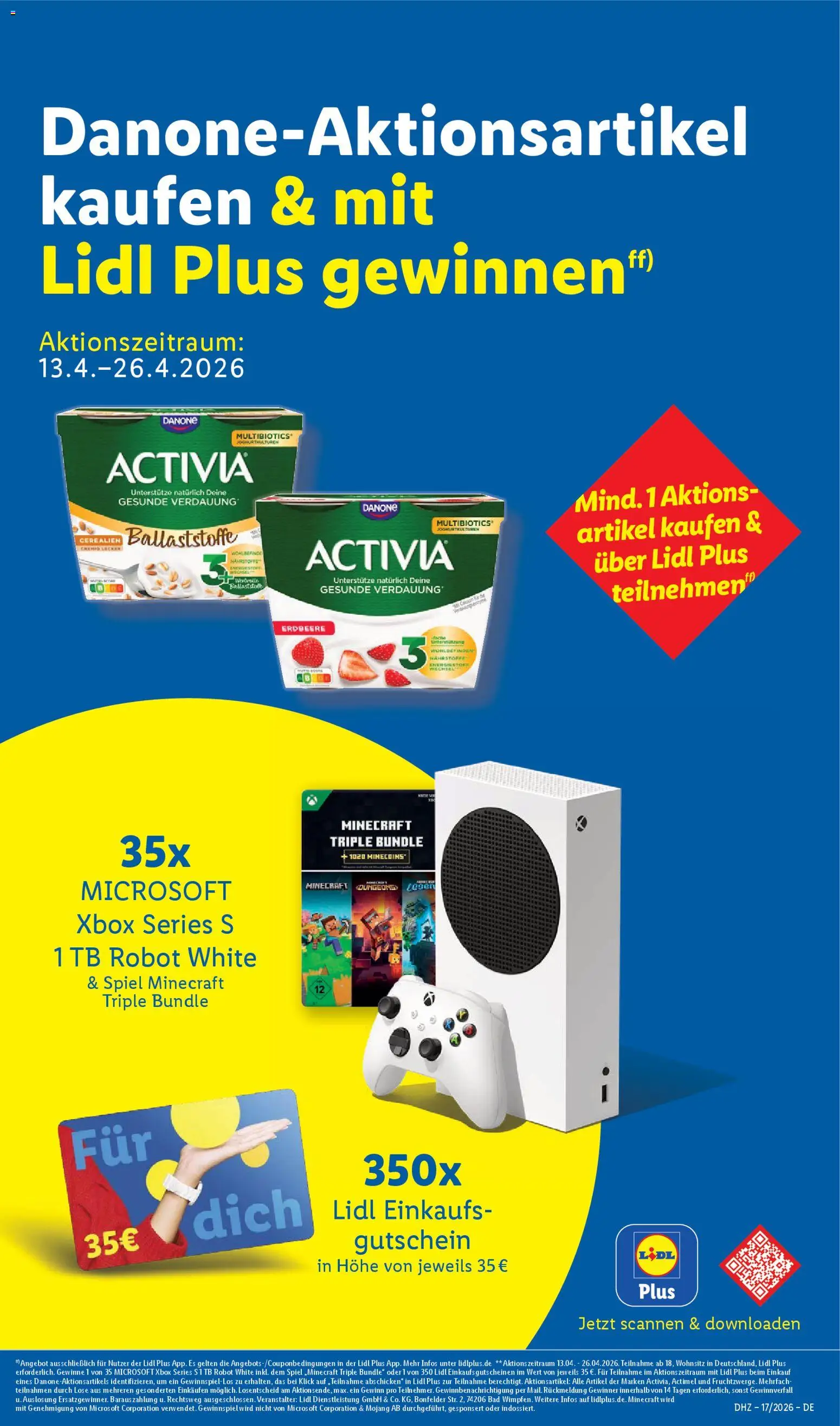 Lidl Prospekt – gültig ab 20.04.2026 | Seite: 19 | Produkte: Xbox, Spiel, Activia, Actimel