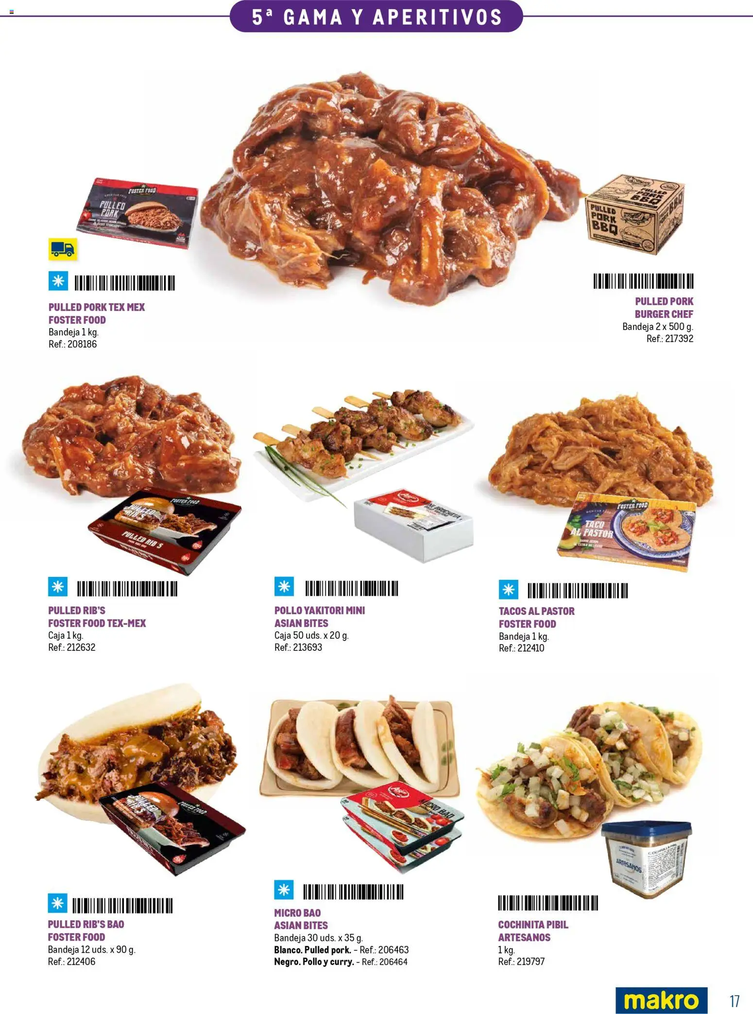 Makro Especial Catering Norte │ válido desde el 16.03.2026 | Página: 17 | Productos: Tacos, Bandeja, Caja