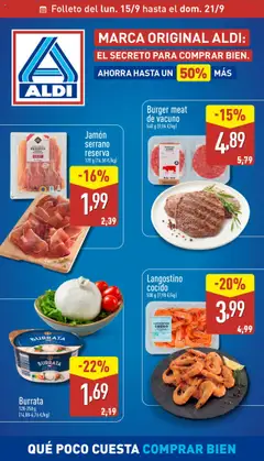 Vista previa Aldi folleto Península válido desde el 15.09.2025
