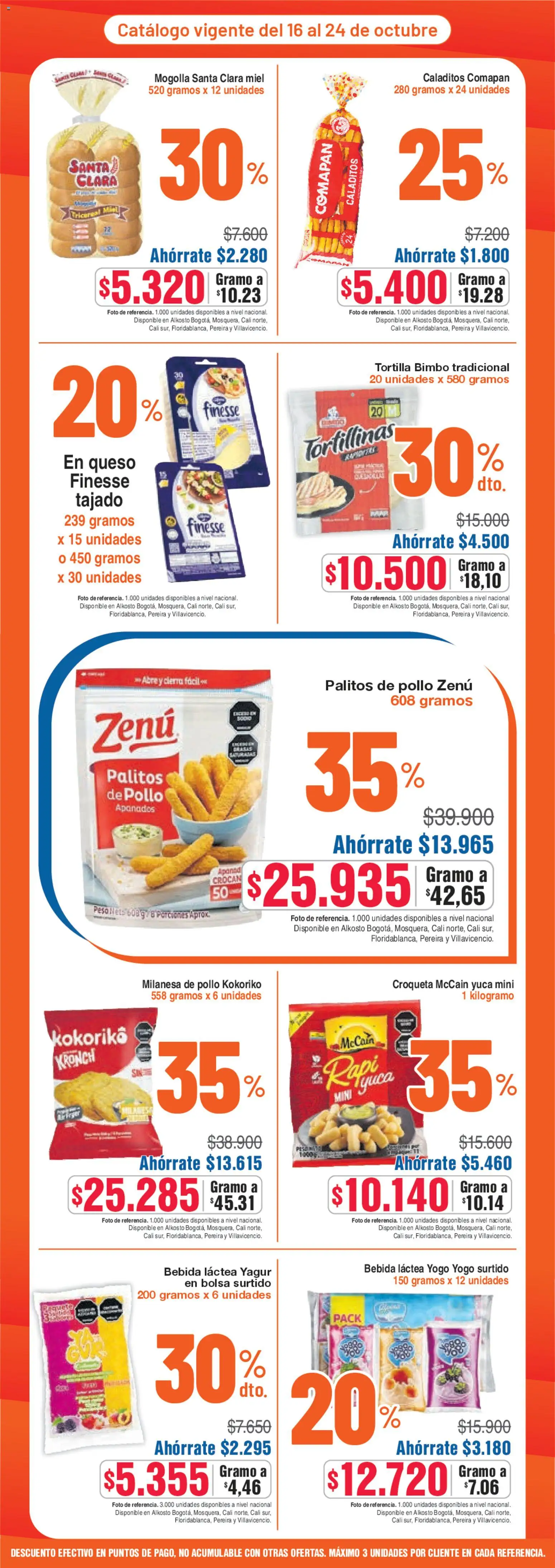 Alkosto - Hot Sale │ válido desde el 16.10.2025 | Página: 4 | Productos: Ψηφιακή κάμερα, Queso, Bolsa, Peso