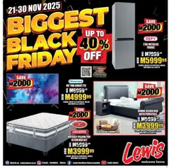 Lewis Stores specials catalogue – valid from 21.11.2025