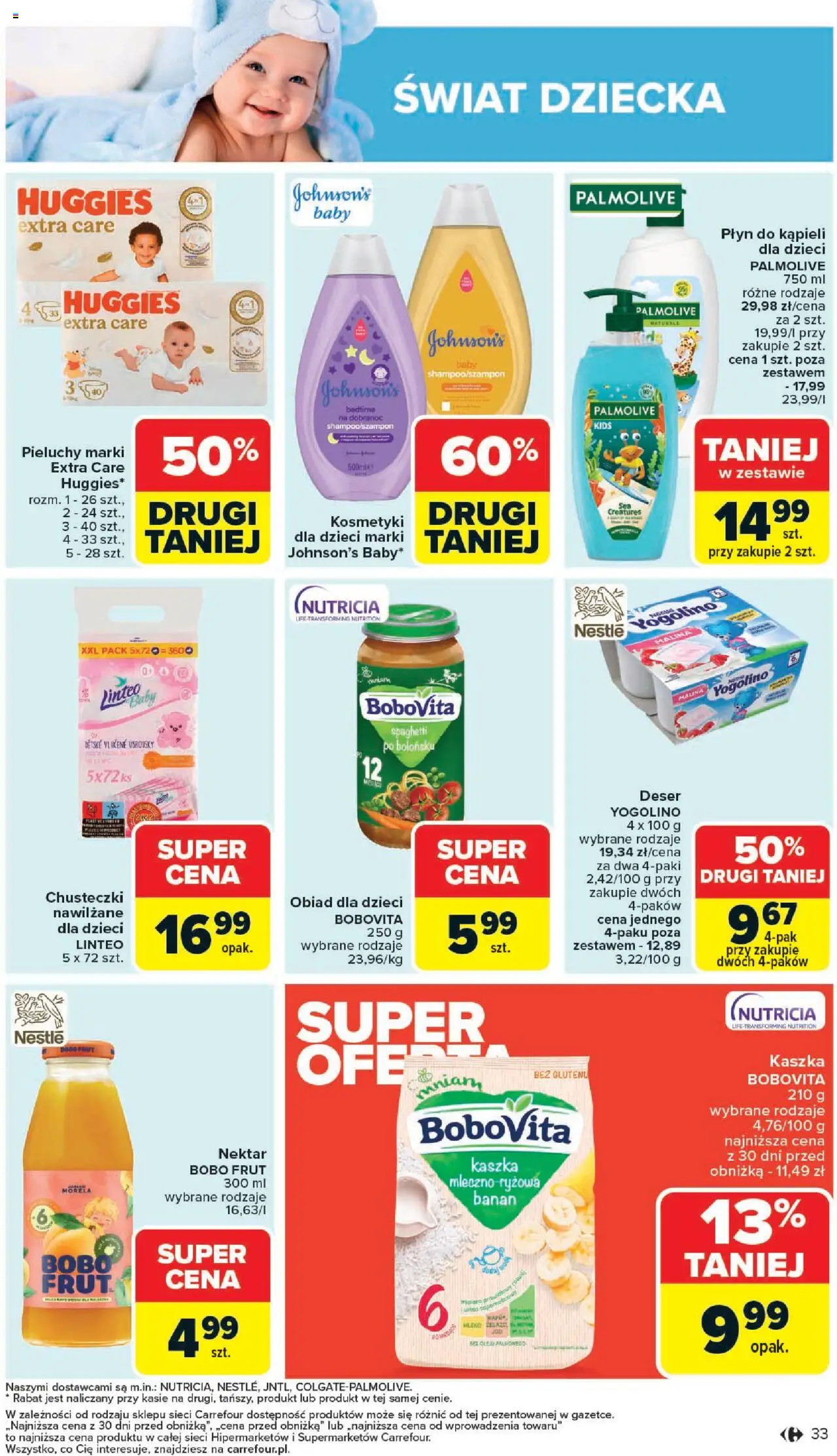 Carrefour Gazetka od 20.10.2025 | Strona: 35 | Produkty: Płyn do kąpieli dla dzieci, Płyn do kąpieli, Bobo frut, Mleko