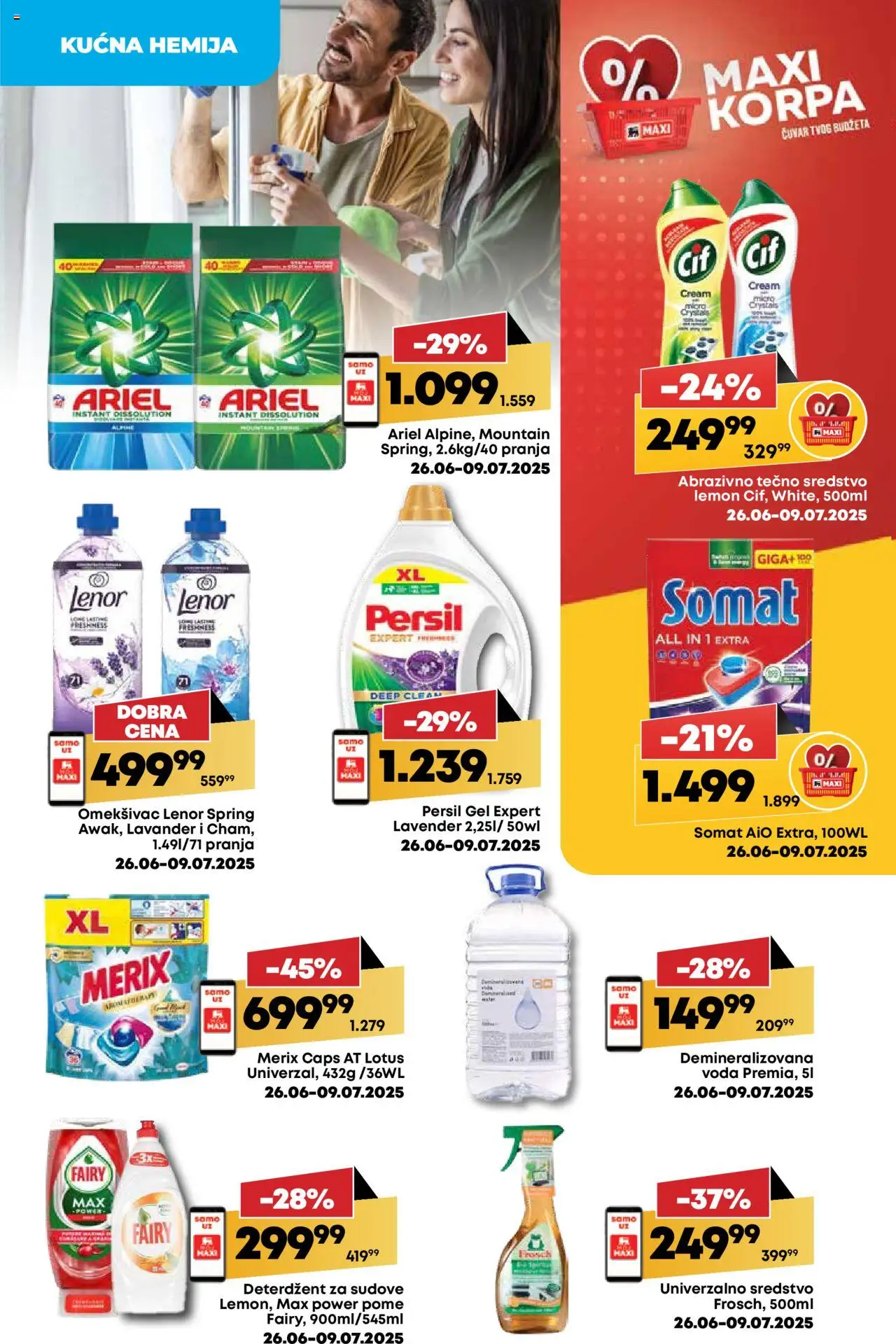 Maxi katalog - važi od 03.07.2025 | Strana: 35 | Proizvode: Deterdžent za sudove, Somat, Ariel, Persil