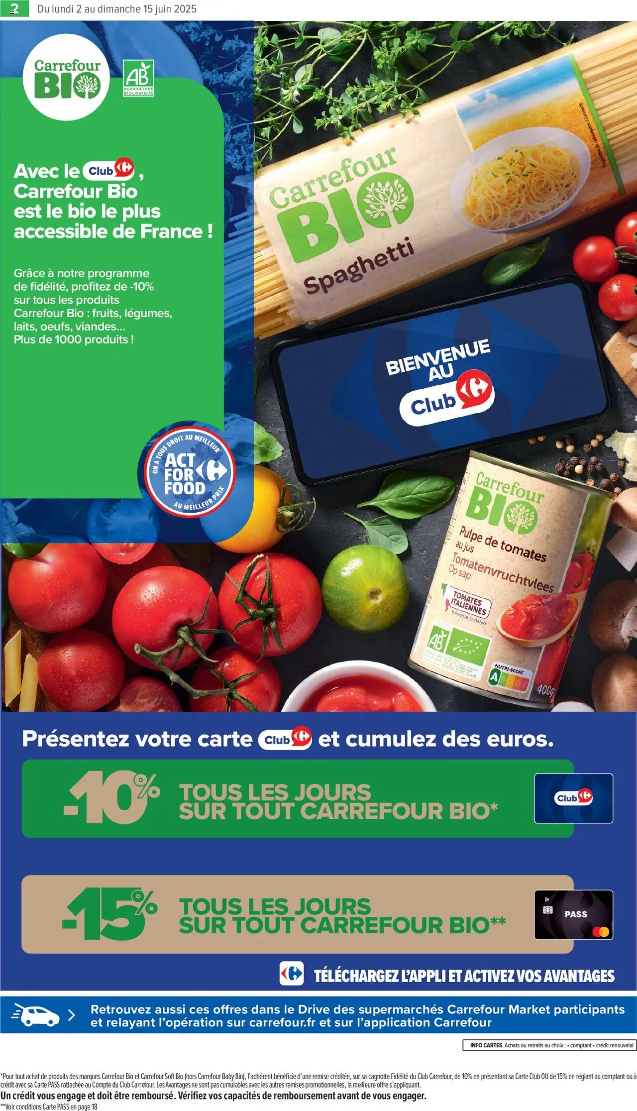  | Page: 4 | Produits: Spaghetti, Jus, Tomates