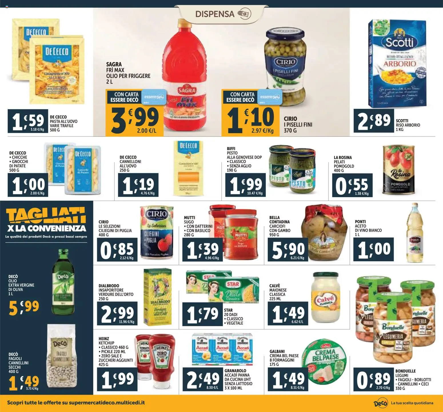 Volantino Decò del 20.11.2025 | Pagina: 14 | Prodotti: Olio, Aglio, Basilico, Piselli